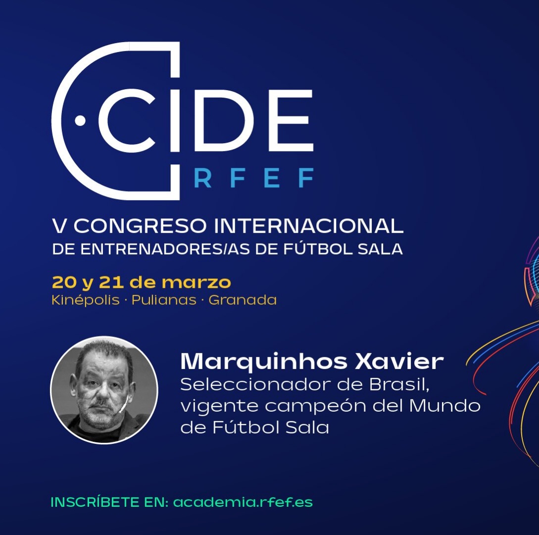 Granada - Espanha 🇪🇸 Março 2026
V Congresso Internacional de Treinadores de Futsal
Real Federação Espanhola de Futebol - Futsal @futsalrfef @rfef
#futsalbrasileiro🇧🇷 #marquinhosxavier