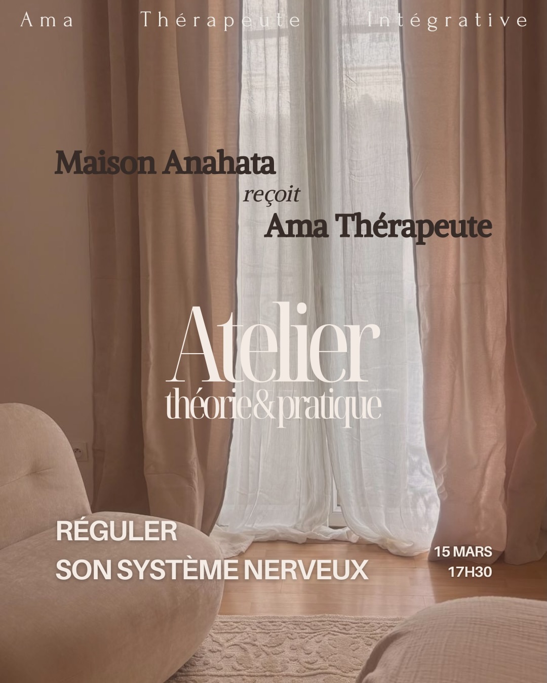 SAVE THE DATE 💫
Dimanche 15 Mars à 17:30 je vous reçois dans l’écrin intimiste et cocooning de Maison Anahata, 33 Grand Rue Jean Moulin.
Un moment pour vous parler de système nerveux, vous permettre de tester le vôtre, échanger avec vous sur votre histoire 💞
Vous présenter une surprise aussi (assez révolutionnaire) et vous offrir un petit cocktail 🍹
Atelier GRATUIT
Places limitées à 12 personnes
Inscription en DM 💌
Qui vient ?
♡
.
.
.
#systèmenerveux #regulation #montpellier #bienetre #selflove