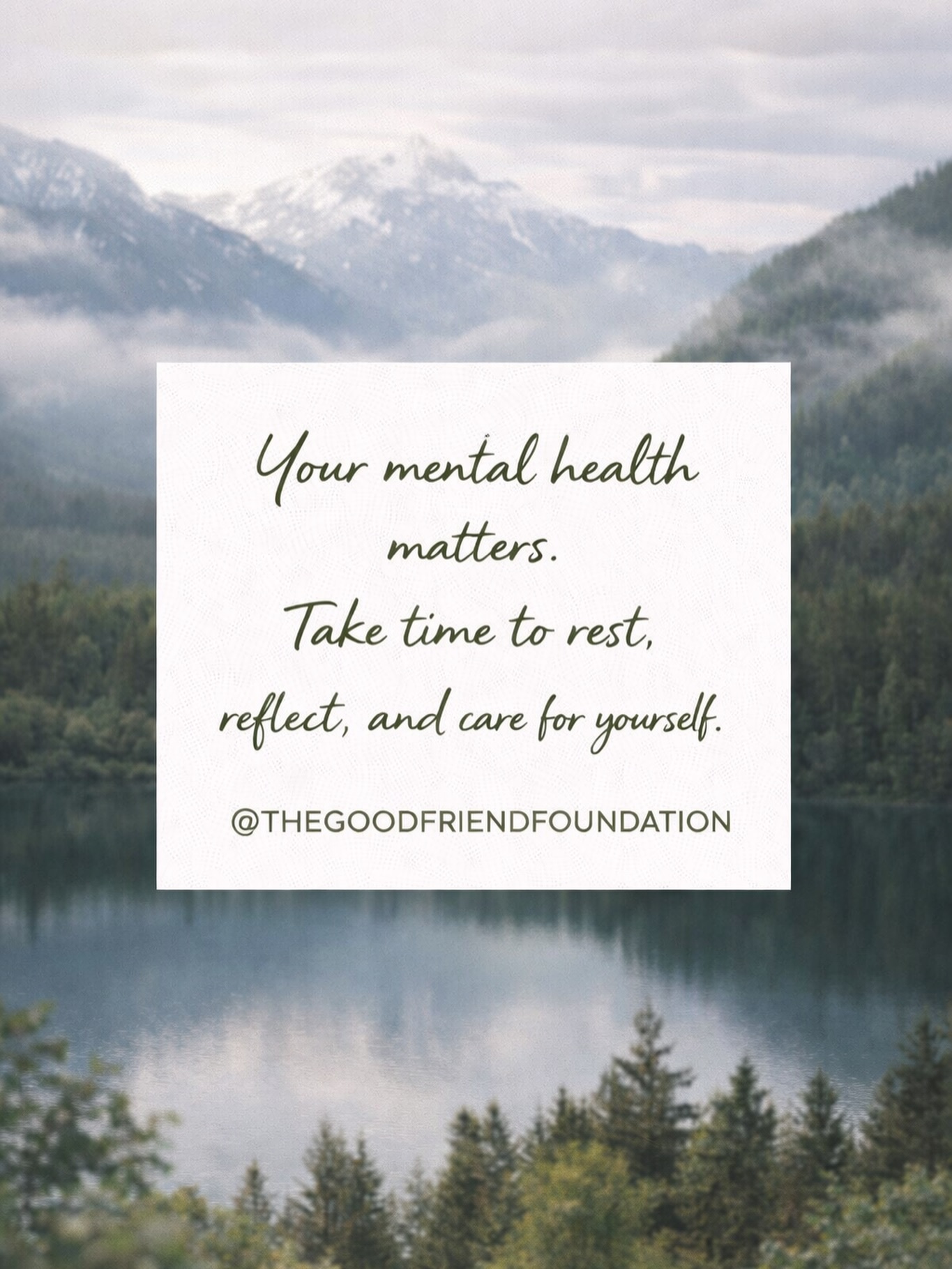 Your mental health matters. Take time to rest, reflect, and care for yourself.
Tu salud mental importa. Tómate tiempo para descansar, reflexionar y cuidarte.