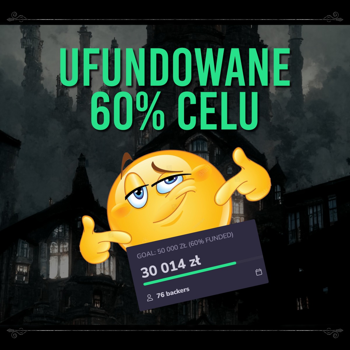 👁️ Wprawdzie w Polsce sześćdziesiątka nie wywołuje pozytywnych skojarzeń, ale i tak z radością donoszę że - niemożliwa matematycznie, niemniej sympatyczna - większa połowa za nami 🙌