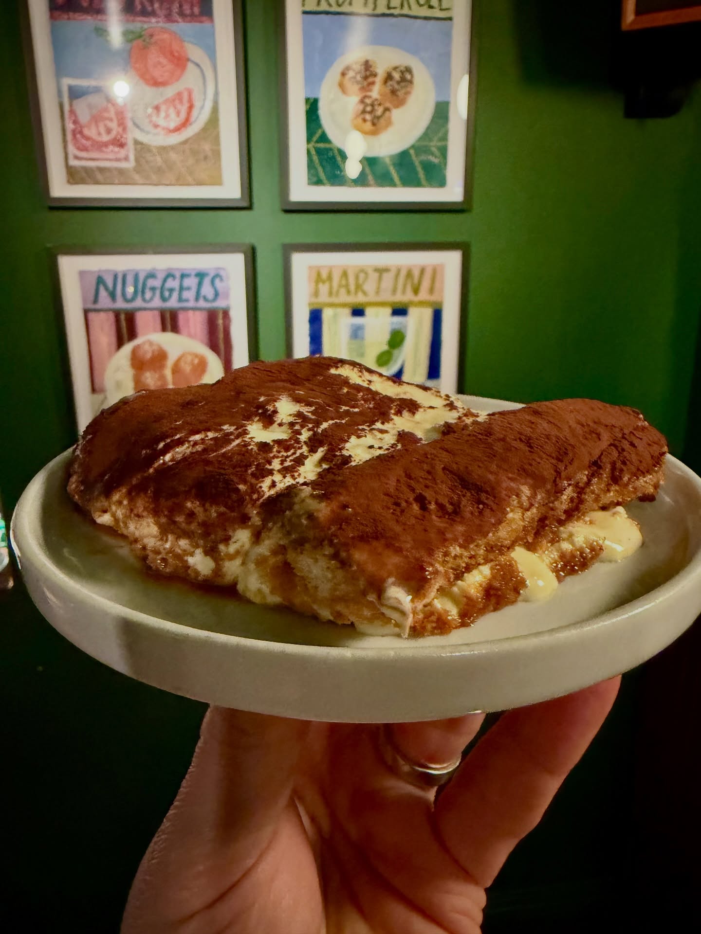Finishing strong…last night of our collab and some seriously boozy desserts!
Tiramisu & Rhubarb zabaione