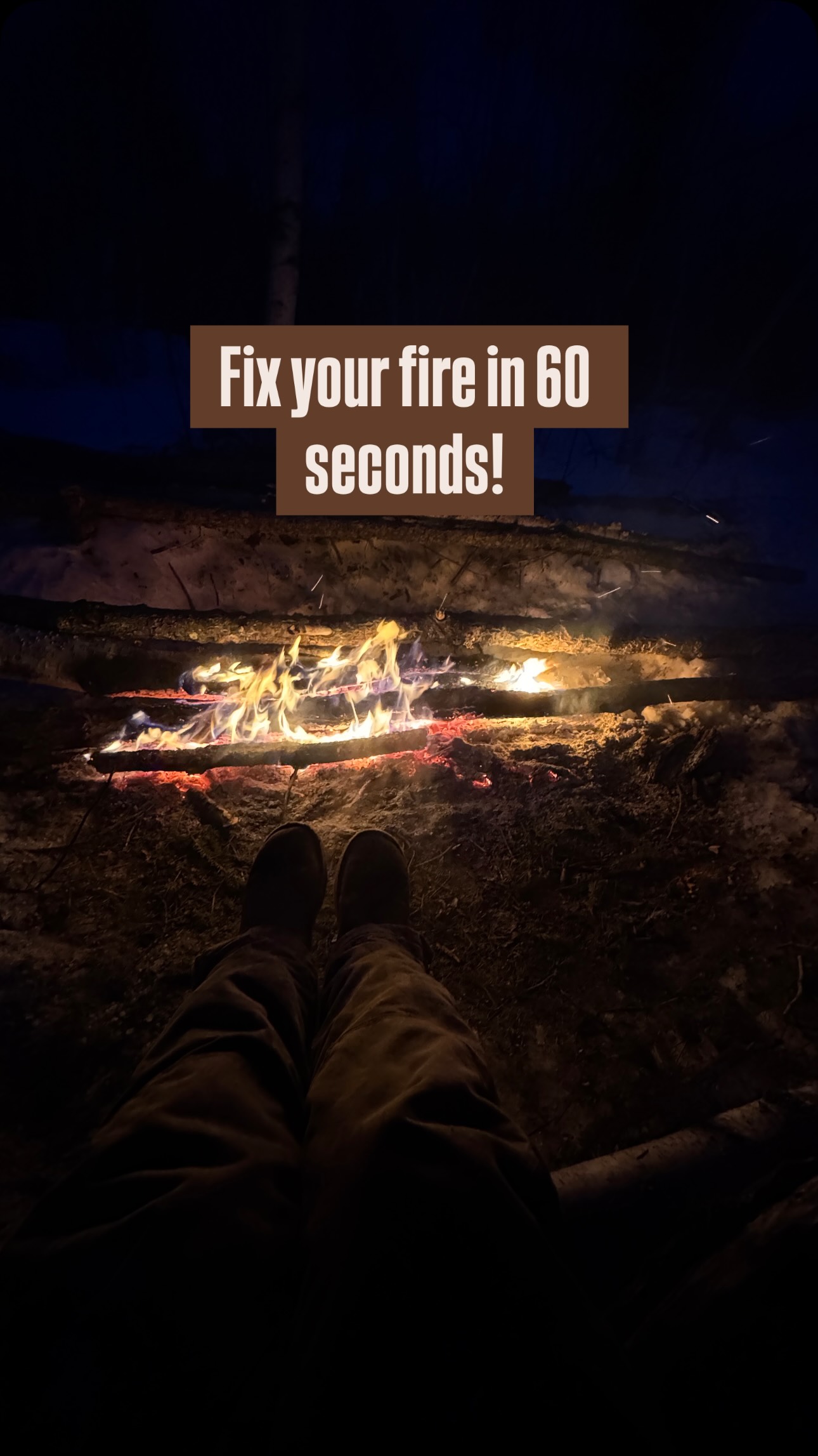 Stop fighting the smoke and start feeling the heat! 🔥
By placing small twigs upright, you’re essentially creating a heat ladder while also generating extra light!
The vertical wood catches the rising heat instantly, creating a chimney effect that pulls the fire upward. This generates a brighter, hotter roar in half the time! Perfect for those dark nights at camp!
Save this for your next trip!🌲🔥
#outdooreducation #survivaltips #outdoorskills #lifehacks #survivalhacks