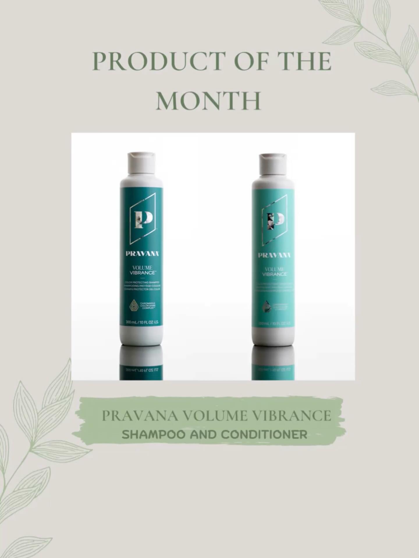 ORA HAIRâS PRODUCT OF THE MONTHâ¨
PRAVANAâs VOLUME VIBRANCE SHAMPOO & CONDITIONER
This product protects color for up to 30 washes.
Leaves hair with lightweight, visible volume
Provides shine after one use.
Formulated with Vitamin B6.
Strengthens hair, making it 3x more resistant to breaking.
(Against combing breakage on damaged vs. untreated hair ; when used as a Volume Vibrance Shampoo & Conditioner System)
Exclusive fragrance with notes of Yellow Ginger and Herbs
Formulated with ChromaSilk Color Shine Complex.
Provides shine after one use.
Provides 7x improved combability.
(vs. untreated damaged hair)