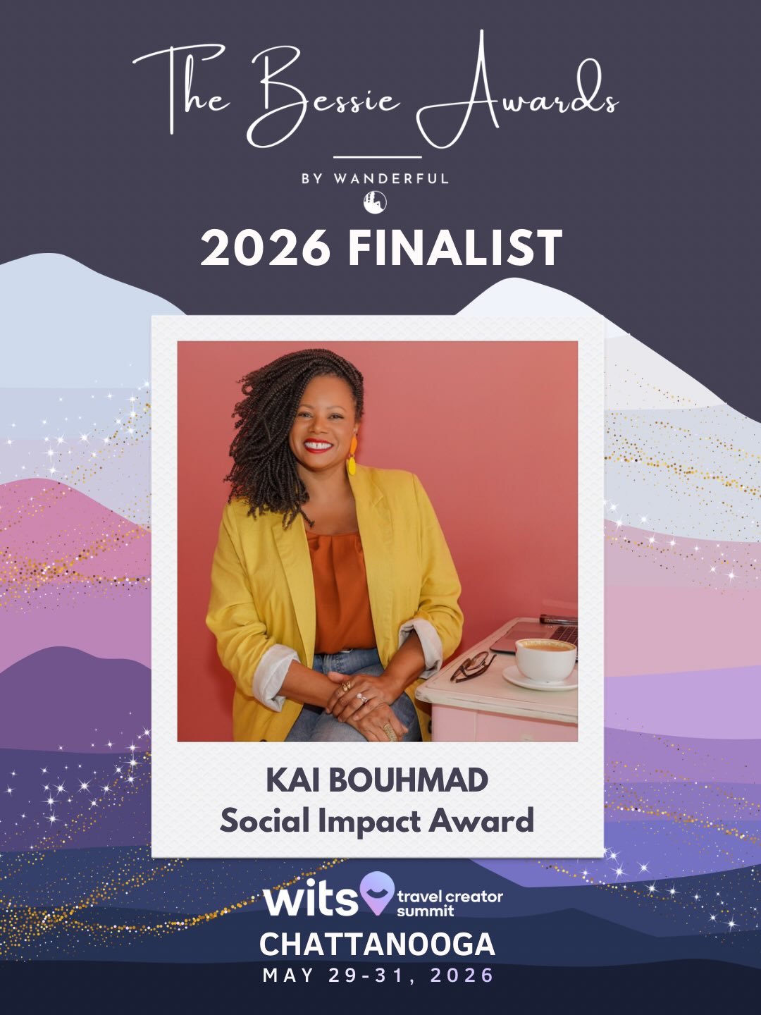 Happy International Women’s Month!
I am beyond honored to be a finalist for the 𝐒𝐨𝐜𝐢𝐚𝐥 𝐈𝐦𝐩𝐚𝐜𝐭 𝐀𝐰𝐚𝐫𝐝 at the Bessie Awards, presented by @sheswanderful 🏆
To have the ceremony held in Chattanooga—the place that holds all my memories of my grandmother and where I spent my summers and to top it off my grandmother’s name was 𝐁𝐞𝐬𝐬𝐢𝐞—is a sign that I am exactly where I’m supposed to be. ♥️
I know she’s looking down with so much pride at the impact @blackgirlsshoottoo is making. 🙏🏾
The Bessie Awards celebrate impact and diversity in the travel industry, and I am so proud to be among such an inspiring group of creators and entrepreneurs.
I look forward to connecting with everyone at the @witsummit. Chattanooga, here I come! ✈️
Thank you so much!!!! Link in bio to vote 🗳️
Photo credit: Bessie Awards by Wanderful
