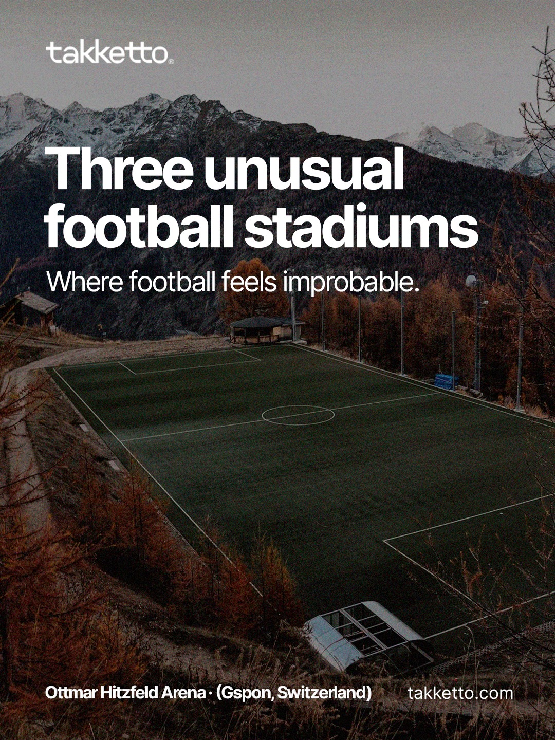 There are stadiums built for spectacle. And there are others that seem to have emerged from a negotiation with the land.
Silvestre Carrillo in La Palma sits against a dramatic ravine.
Ottmar Hitzfeld Arena in Gspon turns altitude into part of the footballing experience.
Gospin dolac in Imotski feels less like a conventional stadium than a football ground revealed by stone, slope and history.
Three unusual stadiums. Three reminders that football does not only live in capitals, in grandstands or under the spotlight. It also lives in rock, in height, in isolation, and at the edges of the map.
#takketto_ #stadium #lapalma #switzerland🇨🇭 #croatia🇭🇷