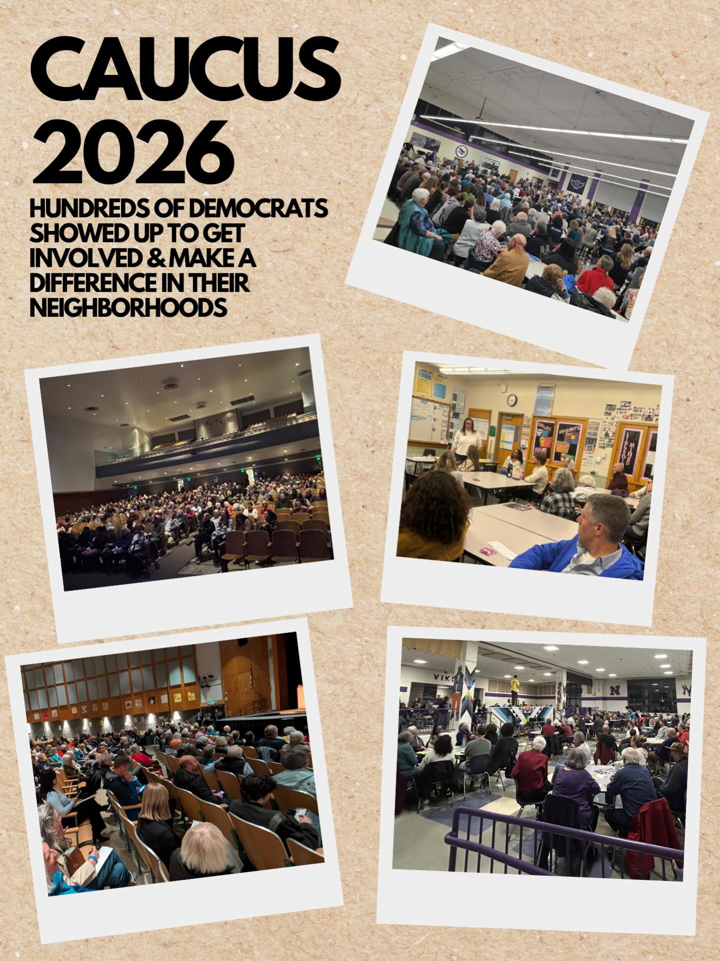 THIS is what Democracy looks like! THIS is how we make change in our country & politics! Hundreds of Denver residents came out to be a part of Caucus on Tuesday night to get involved and be heard on candidates they support!
Thank you to everyone who showed up! Thank you to all our volunteers! We will see you an event soon!
#democrats #denverdemocrats #caucus2026 #democracyinaction #politicalpower