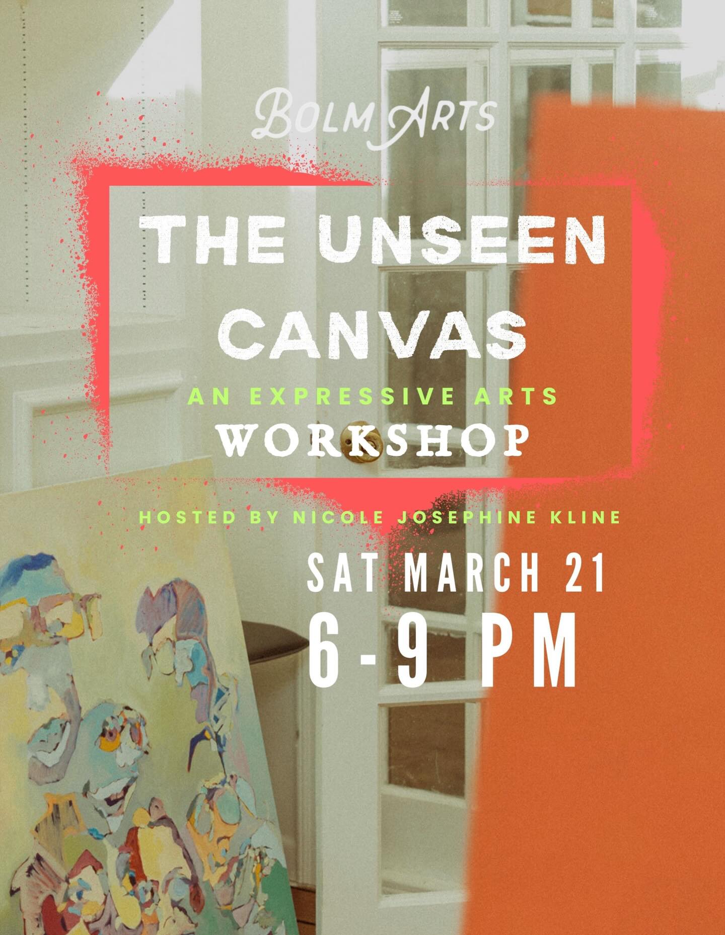 ART WORKSHOP AT BOLM!
Come join us for an exciting and empowering expressive arts workshop! This class isn’t about making “perfect art”; it’s all about tapping into your creativity and letting your soul shine through.
In this three-hour class, we’ll dive into some cool techniques like blind contour drawing, canvas composition, and basics of acrylic painting. We’ll provide everything you need: primed canvases, charcoal, paints, brushes, and easels… ready for you!
Spaces are super limited: only 8 spots available!
Hosted by our collective member @nicolejosephinestudio !
LINK IN BIO FOR SIGN UP!