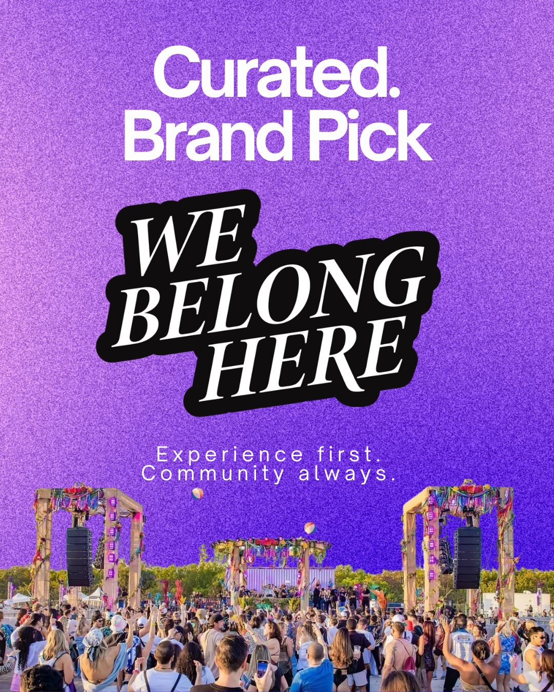 Curated. Brand Pick: We Belong Here
Photos courtesy of Adinayev. All rights belong to the original photographers.
#webelonghere #miami #musicfestival #edmfestival #edmcommunity