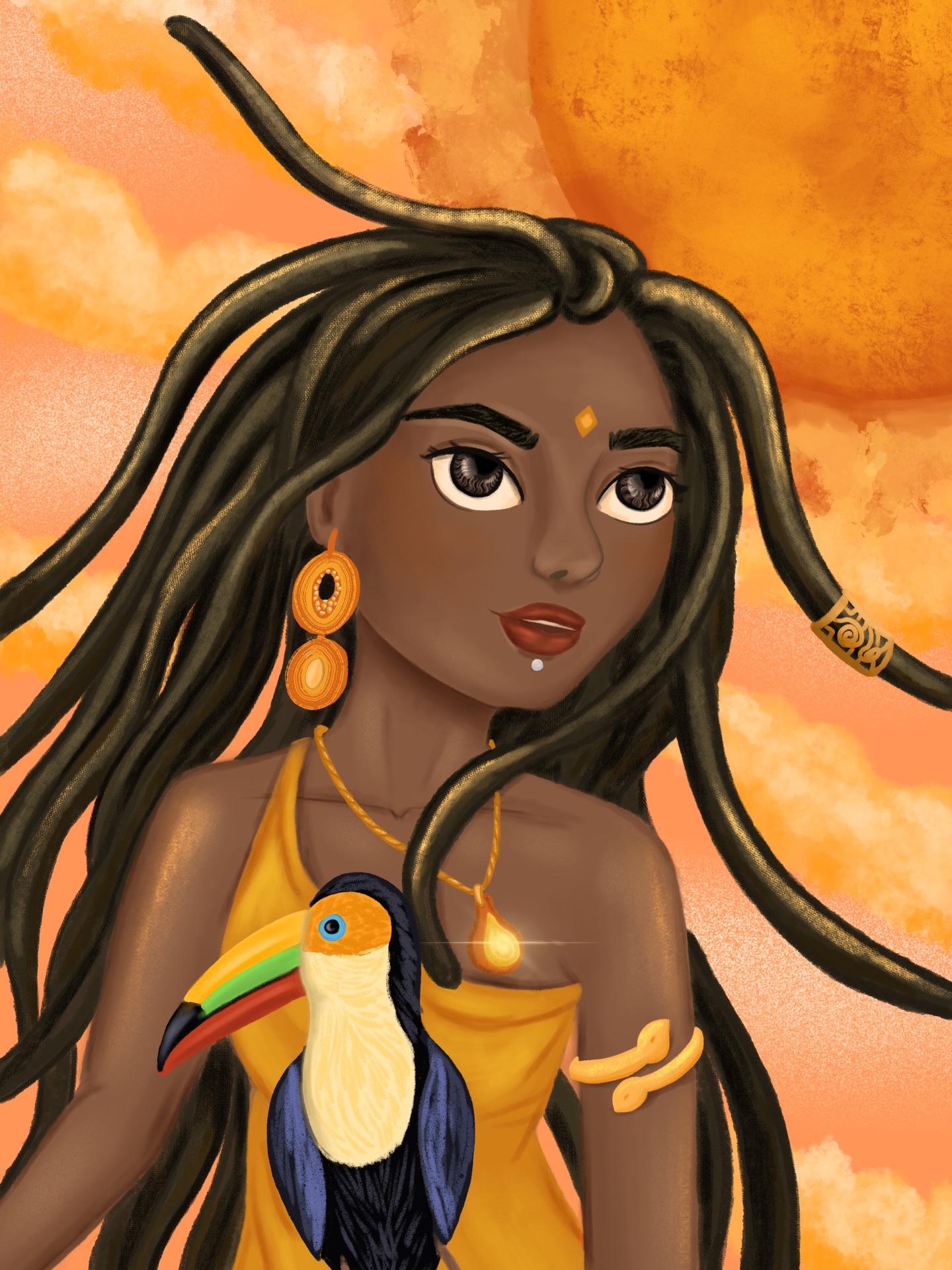 🦜 Woman & Parrot Connection
Archetype: The Dancer
Qualities: authentic expression, communication, color, identity, freedom to be; a symbol of speaking one’s truth without shrinking
Element: Fire
#kidlitart #picturebookillustrator #mysticart #womenarchetipes #divinefeminineenergy🌸⭐️💫