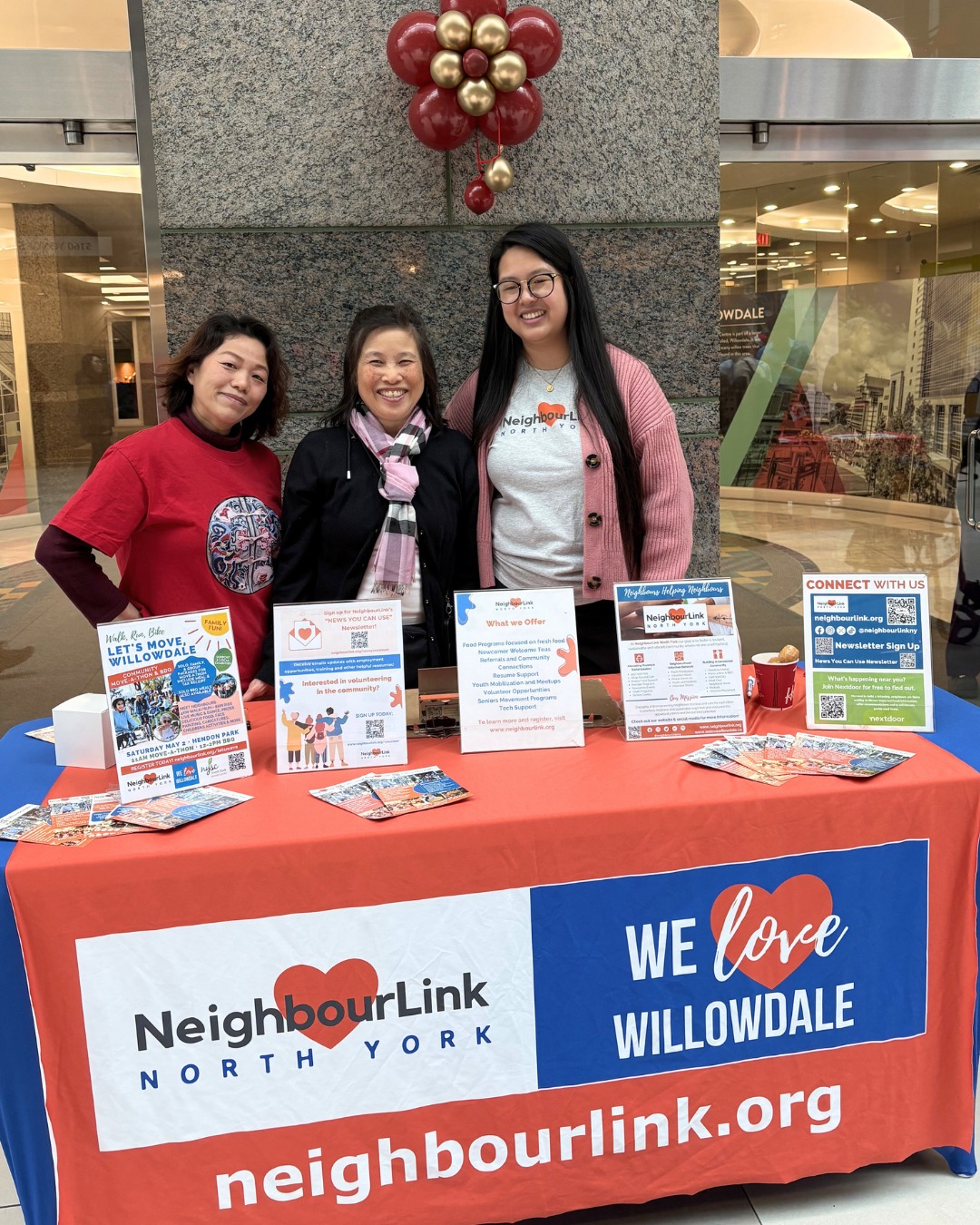On this #ThankfulThursday we’re grateful to have celebrated Lunar New Year with our community last weekend!
We hosted a table at a wonderful event put on by Councillor @lilychengto and the Young Taiwanese Merchant Association of Toronto ( @ytmat.toronto ) at North York Centre. There was food, performances and lots of community connection.
Our staff and volunteers connected with hundreds of attendees to share about our programs and volunteer opportunities. Volunteer Coordinator Lily addressed the crowd and took part in the tradition of dotting the eyes of the lion ahead of the lion dance ceremony.
We’re looking forward to what the year of the horse has in store for us!
#WeLoveWillowdale #NeighboursHelpingNeighbours #Community #NorthYork #LunarNewYear #ChineseNewYear #Event