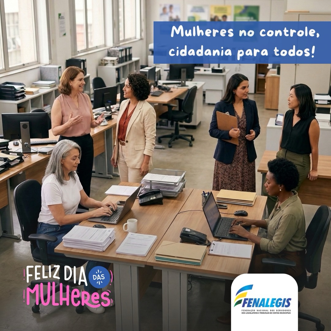 No Dia Internacional da Mulher, a FENALEGIS reafirma sua postura de defesa das mulheres servidoras públicas e de luta por reconhecimento, respeito e igualdade dentro das câmaras municipais, tribunais de contas e repartições de todo o país.
O protagonismo das servidoras se traduz na sensibilidade para transformar números e leis em políticas públicas que acolhem a todos. Quando uma mulher ocupa seu espaço na administração pública, a democracia se fortalece.
Feliz Dia da Mulher a todas as servidoras!