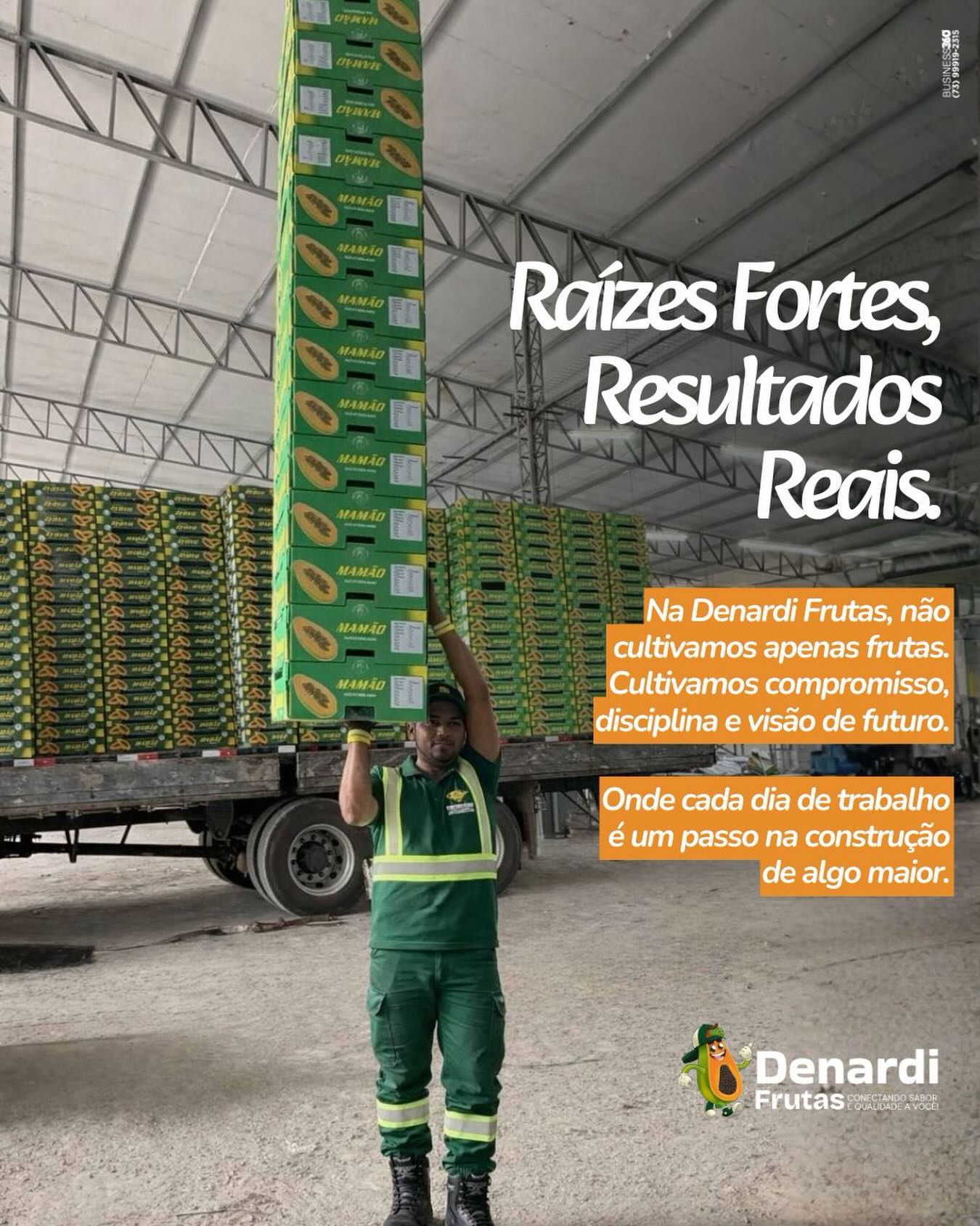 Raízes fortes, resultados reais. 💪🍈
Na Denardi Frutas, a qualidade não nasce por acaso: ela é construída no detalhe, no cuidado com cada etapa e na disciplina de quem faz acontecer todos os dias do campo ao carregamento.
É assim que a gente garante padrão, segurança e confiança em cada caixa que sai daqui.
📲 Quer comprar com quem entrega constância e compromisso? Fale com a Denardi.
#DenardiFrutas #MamãoDenardi #AgenciaBusiness360
