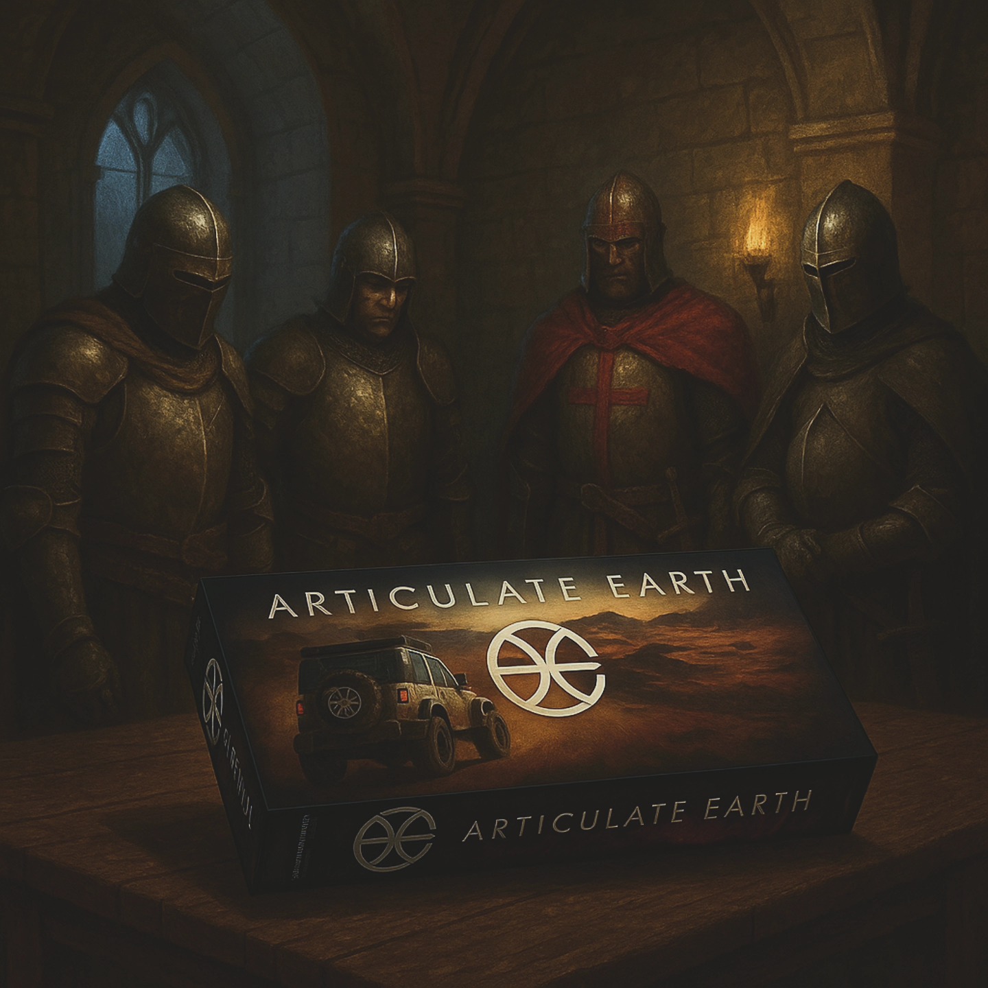 Articulate Earth was sent back in time to bring joy, and a bit of modern adventure to these mighty medieval knights. Even steel-clad warriors need game night. 🛡️🎲⚔️
Follow the quest on Gamefound and join the adventure! 🏰👇
#ArticulateEarth #KnightsGameNight #boardgames #tabletopgames #tabletopgaming #boardgamegeek #boardgame #WarblerWarlockGames #gamenight #boardgamemagic #Gamefound #LongPackGames