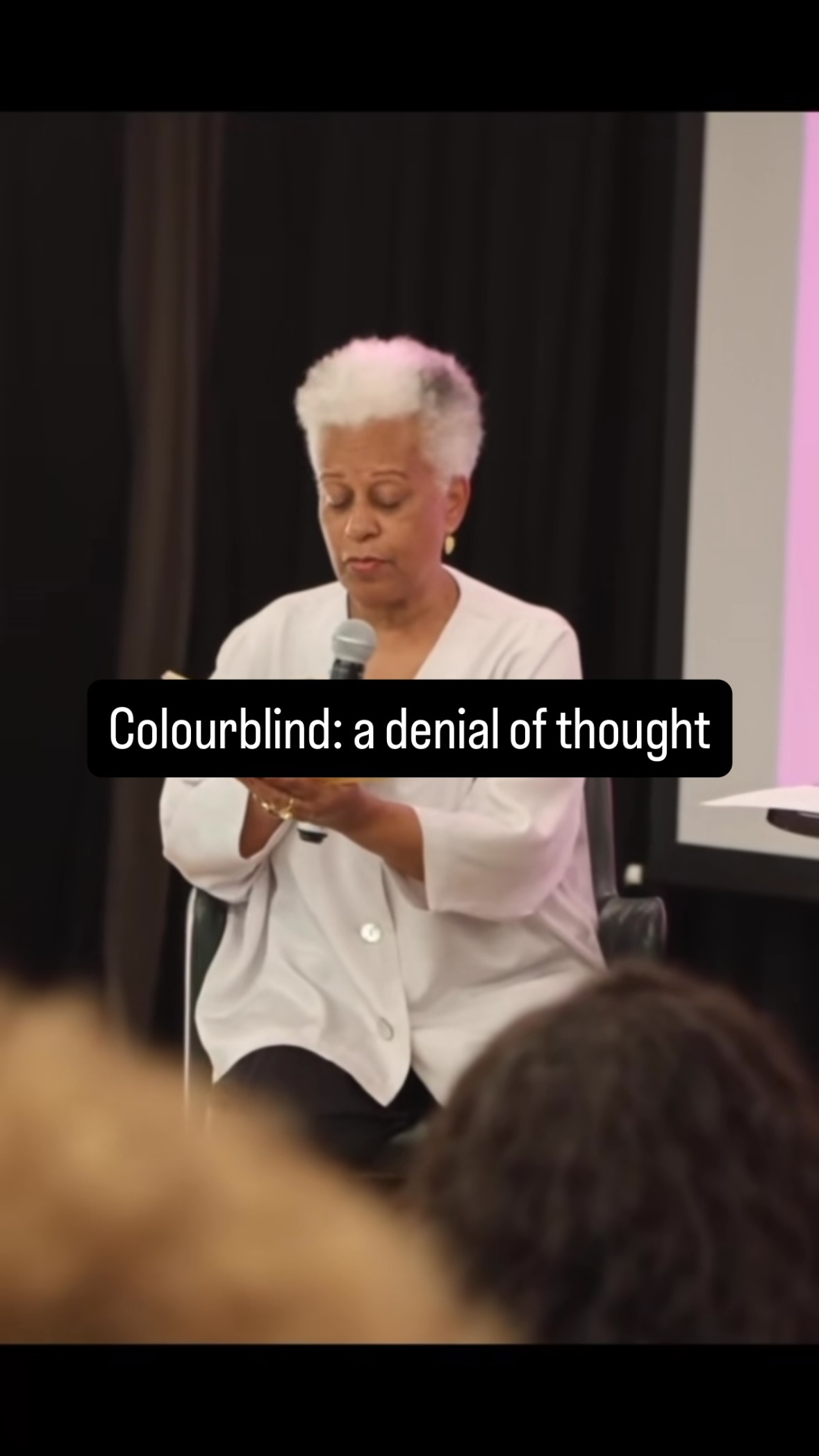 “I don’t see colour, I just see people” is a common phrase we hear from people but it’s actually an untruth. Maggie reads the definition of ‘Colourblind’ to our audience so together we can all understand a little more about the impact this phrase has.
#colourblind #untruth #diversity #inclusion inclusivelanguage