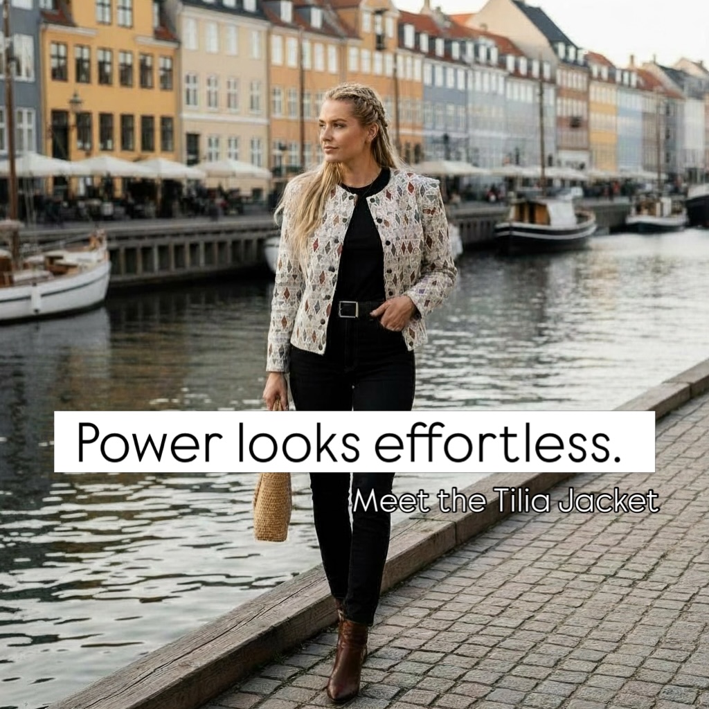 Strong doesn’t have to be loud.
The TILIA Jacket was designed for women who walk with intention — not noise.
Structured shoulders.
Clean tailoring.
A silhouette that moves when you move.
Inspired by Danish hygge and a love for simplicity, TILIA blends quiet confidence with effortless elegance — refined, warm, and made to last beyond seasons.
From city mornings to golden hour by the water — one piece, endless presence.
And because true tailoring means real fit, TILIA can be crafted with Full Bust Adjustment (FBA) — so structure adapts to you, not the other way around.
Which slide is your favorite? 1, 2, 3, 4 or 5? 👇
#SlowFashion #ModernElegance #WomenWhoLead #TailoredStyle #FullBustFashion