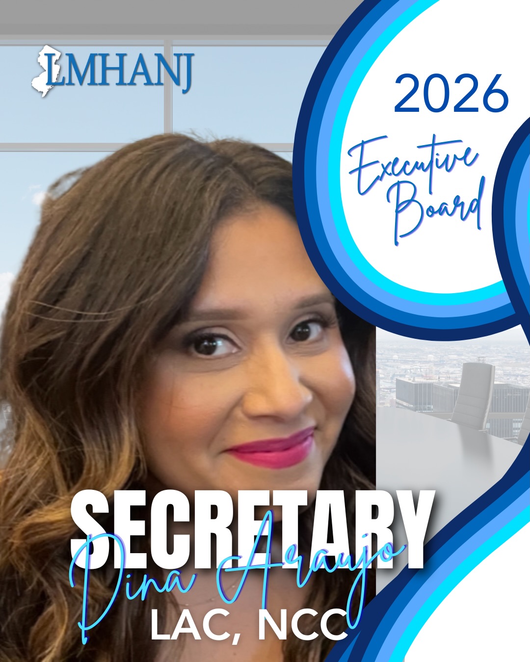 📣 2026 LMHANJ Board Spotlight 📣
Meet Dina Araujo, LAC, NCC - Secretary
Dina is a dedicated school counselor and trauma therapist. She specializes working with children and trauma focused therapy. She is the owner of Luna Wellness Studio @thelunawellnesstudio, a wellness coworking space for healing professionals.
Scroll to learn more about our Secretary!
Check out our website to read Dina’s full bio.
If you’re interested in knowing more about membership, our annual conference, or our scholarship check us out at www.latinomentalhealthnj.com