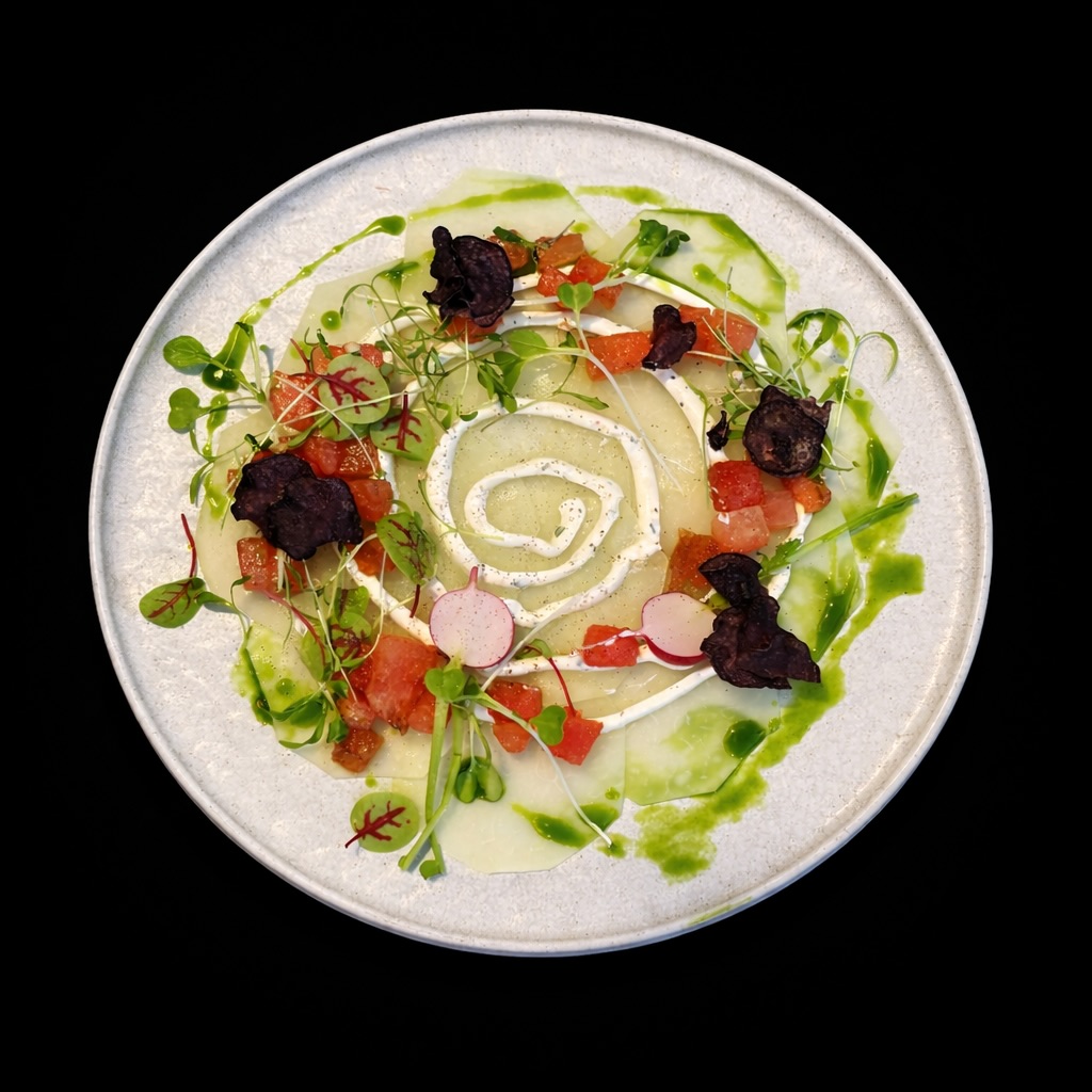 Frühlingswetter, Sonnenstrahlen & ein Teller voller Leichtigkeit 🌞
Kohlrabi-Carpaccio mit Wassermelone, Kresse & Ricotta 🌿🍉
#frühlingsküche #springvibes☀️ #kohlrabi #carpaccio #daskulinarium