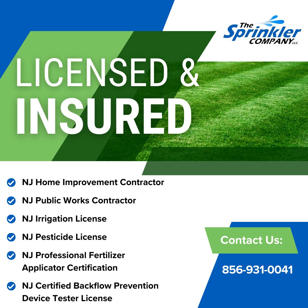 Licensed. Insured. Qualified.
When it comes to your irrigation and property, credentials matter.
The Sprinkler Company holds multiple New Jersey licenses and certifications, giving you peace of mind that your system is handled by trained professionals.
Reliable work. Done the right way.
www.thesprinklerco.com/
#TheSprinklerCompany #LicensedAndInsured #NJContractor #IrrigationExperts #ProfessionalService #PropertyCare