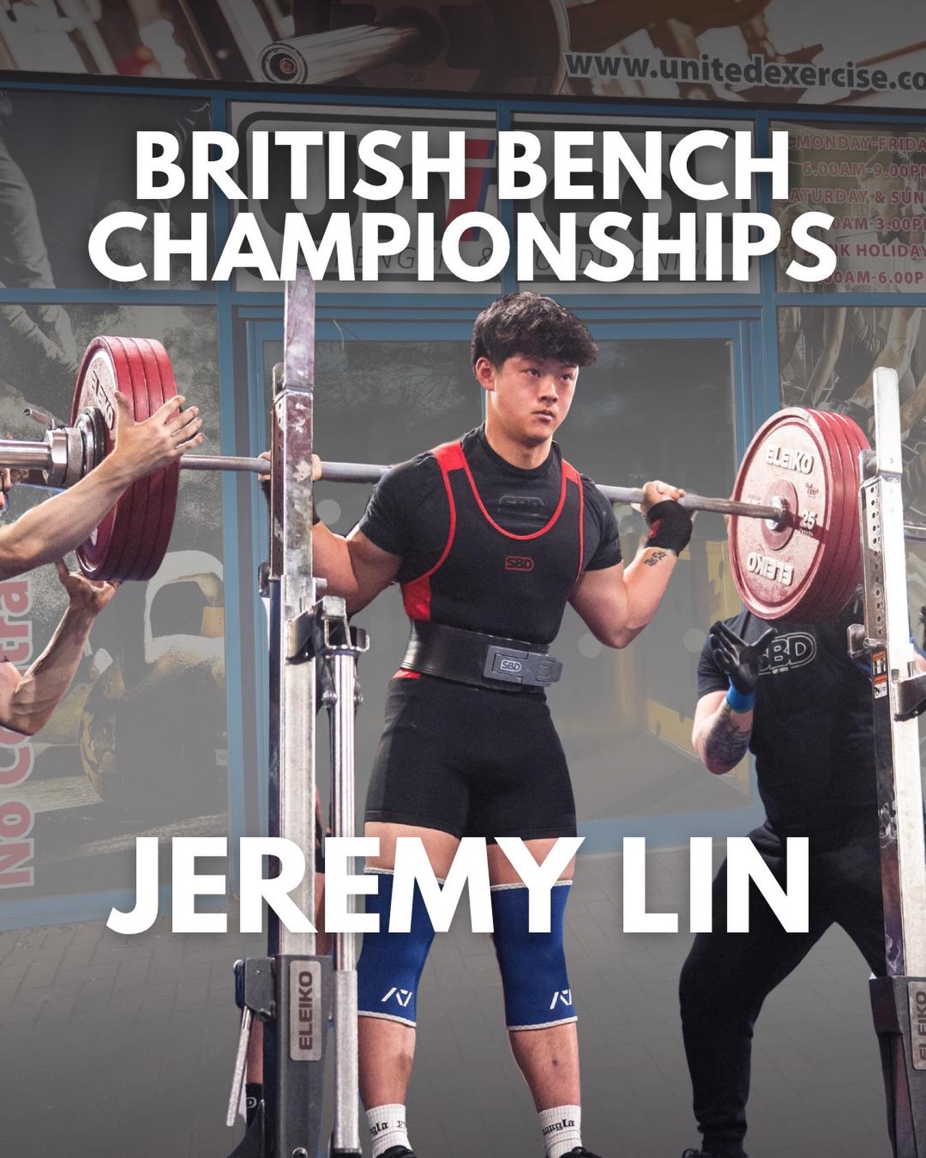 💪Good Luck Jeremy 🍀
🇬🇧 British Bench Press Championships 2026
Jeremy Lin
🗓️ Saturday 28th February @ 12:30pm
From all of us at UNITED, good luck & go smash it 👊
#unitedgym #powerlifting