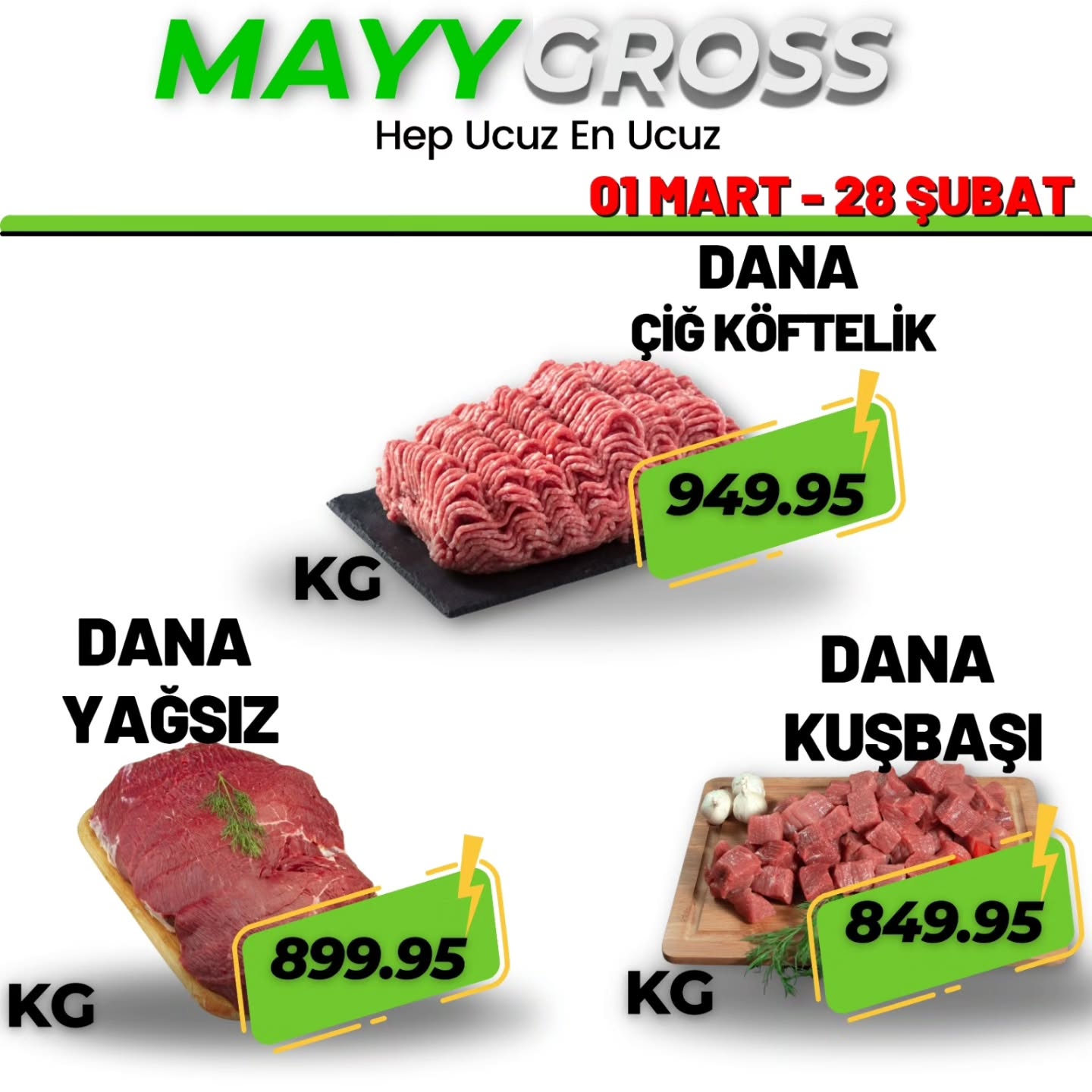 🎉 28 ŞUBAT- 1 MART Özel İndirim Günleri!
En taze ürünler, en uygun fiyatlarla burada!
Bu fırsatları kaçırmayın 😉 MayyGross’a davetlisiniz.”#kırşehir #kaman #manav #mucur#takipci