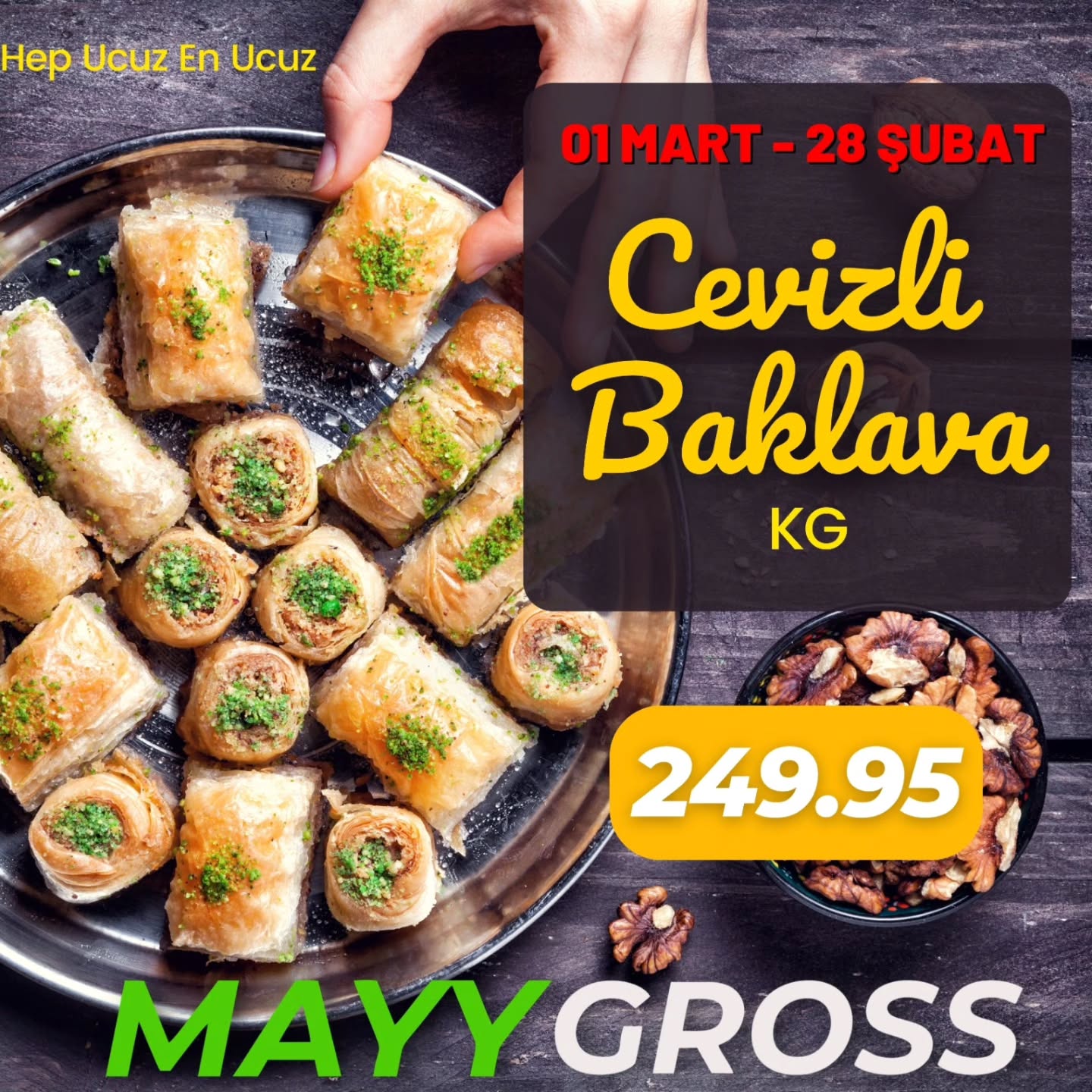 🎉 28 ŞUBAT- 01 MART Özel İndirim Günleri!
En taze ürünler, en uygun fiyatlarla burada!
Bu fırsatları kaçırmayın 😉 MayyGross’a davetlisiniz.”#kırşehir #kaman #manav #mucur#takipci