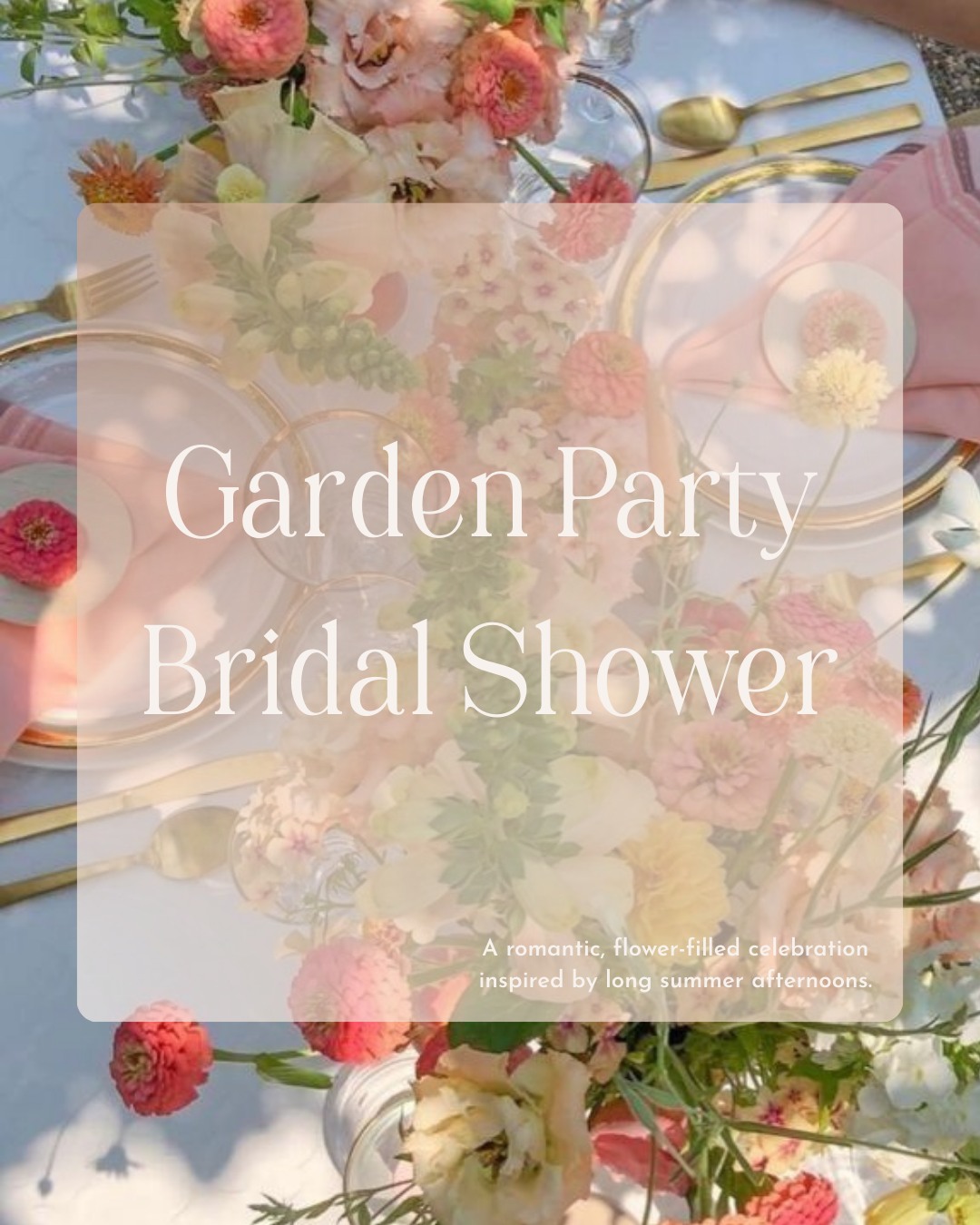 There’s something about a garden party that just feels timeless.
Soft florals. Layered linens. A table set slowly and thoughtfully.
A Garden Party bridal shower is less about perfection and more about the feeling — light pouring through the windows, guests lingering over tea and cake, laughter floating from one table to the next.
Think fresh blooms, delicate desserts, ribbon details, and a space that feels warm and welcoming.
Romantic. Feminine. Effortless.
If you’ve been dreaming of a flower-filled celebration, this might be your sign. 🌷✨