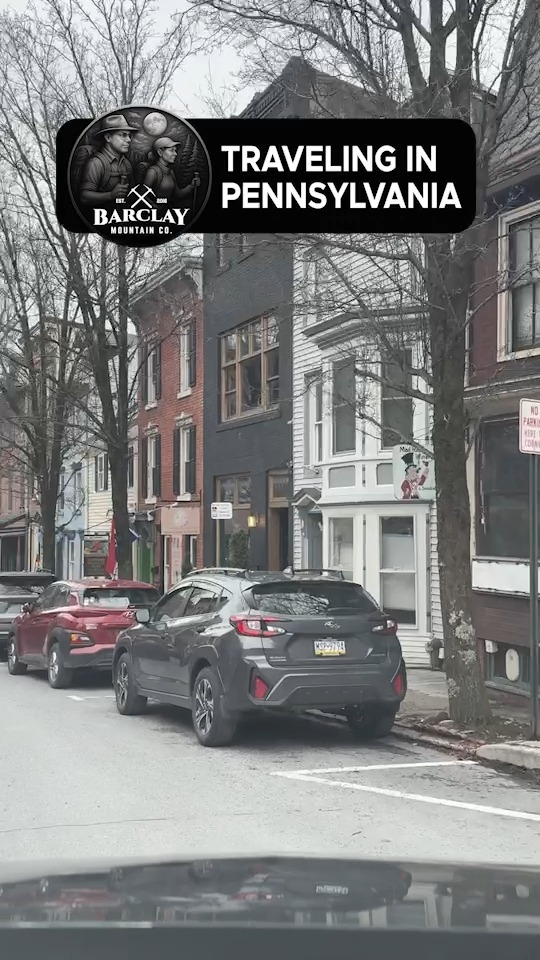 Driving into Jim Thorpe — Broadway winding through beautiful old buildings with that narrow, almost European feel. And standing tall over it all, the Carbon County Courthouse. A town that feels like a postcard come to life. #JimThorpePa #CarbonCountyPa #ExplorePa #TravelPa #CarbonCountyCourthouse