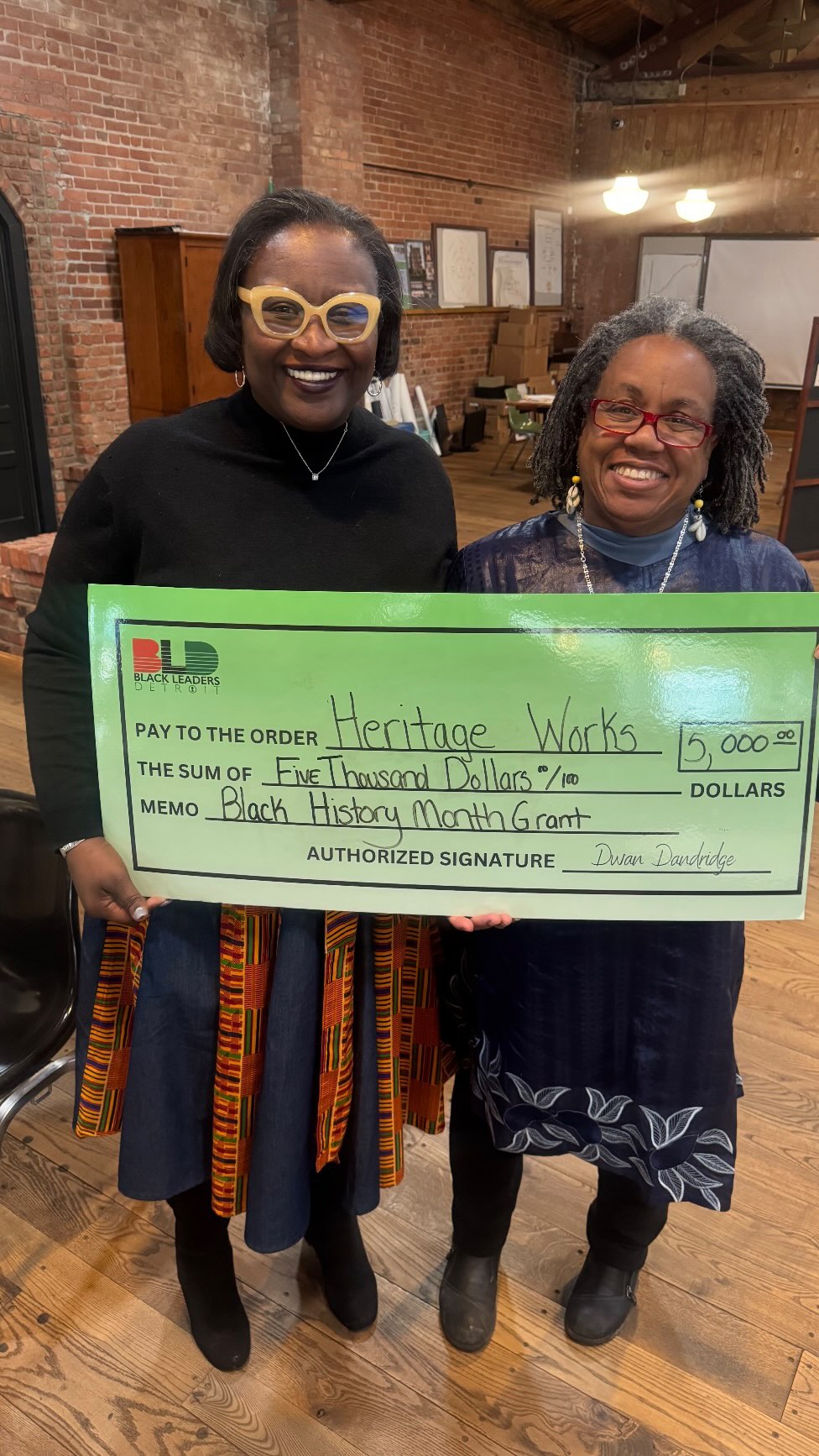 Black History Month Grant Giveaway 💰✊🏾
Today we’re honored to recognize Heritage Works as one of our Black History Month grant recipients.
Through the power of collective giving, our members are helping organizations preserve culture, empower youth, and strengthen our community across Detroit. That’s what $1 a week can do.
Want to be part of the impact? Join Black Leaders Detroit for just $1 a week.
#BlackHistoryMonth #BlackLeadersDetroit #DetroitNonprofits #CommunityImpact