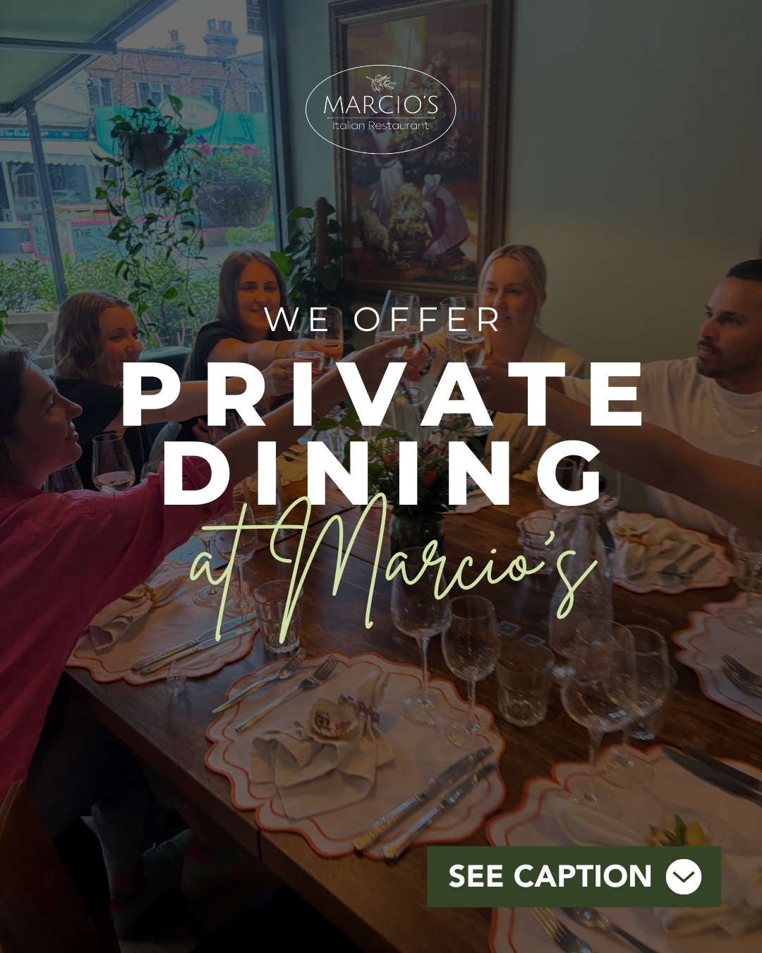 ✨ Private Dining at Marcio’s ✨
Looking for a space that feels intimate, relaxed and truly special?
Our private dining experience at Marcio’s is perfect for celebrating life’s moments in a setting designed to be enjoyed slowly.
Whether it’s a birthday, anniversary, family gathering or small celebration, you’ll enjoy:
A warm, welcoming private space
Beautifully crafted Italian dishes prepared to order
Thoughtfully selected wines to complement every course
An atmosphere that encourages conversation, connection and time together
From bespoke menus to attentive service, every detail is carefully considered to make your occasion effortless and memorable 🇮🇹🍷
Because some moments deserve more than just a table - they deserve an experience.
📍 Castle Road, Bedford
📞 07768 431715
📧 info@marciositalianrestaurant.co.uk
💻 Book now - www.marciositalianrestaurant.co.uk
🍷🍝 Slow evenings, full hearts, unforgettable flavours. We can’t wait to welcome you at our Bedford restaurant! ❤️🇮🇹