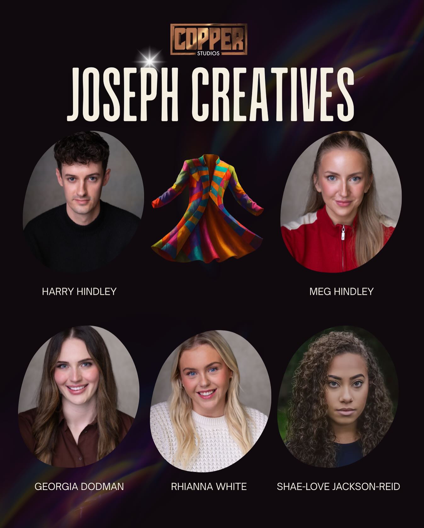 ⭐️MEET YOUR JOSEPH CREATIVES⭐️
Our wonderful production of Joseph is approaching , above you will see the team who have been creating all the magic you will see on stage✨
All our creatives are so excited for you to see all the hard work EVERYONE has been doing👏
Creative Team
🩷 @longtallharry
💚 @meghindleycreative
💜 @rwhitecreative
🩵 @georgiadodman
💛 @shaelovejacksonreid
#musical #joseph #andrewlloydwebber #nottingham #theatre #performance