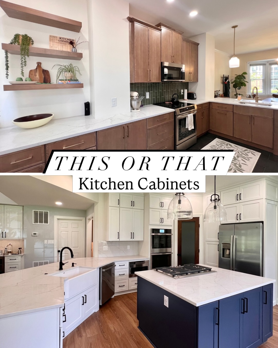 Cabinet choices can make or break your kitchen. Which do you prefer?!