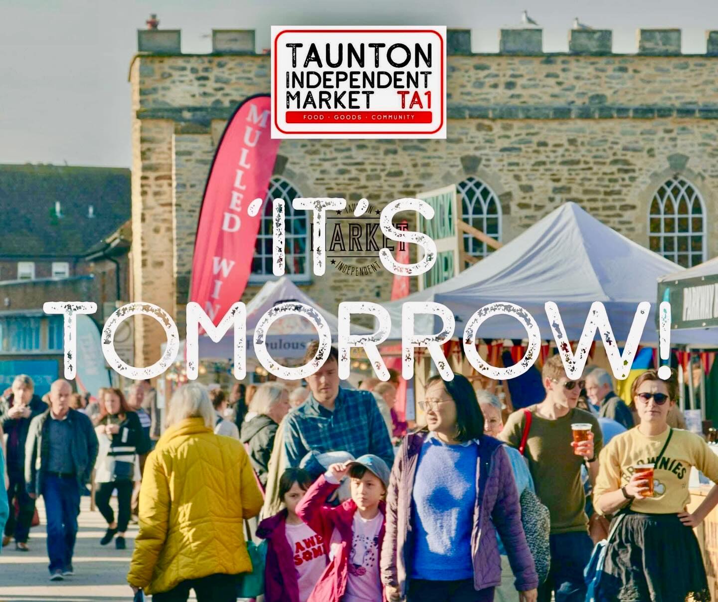 Join us at the Taunton Independent Market tomorrow on Castle Green from 10am!
The Taunton Half Marathon will also be starting on Castle Green at 10am with an incredible 2000+ runners signed up!
What a boost for Taunton! 🏃 🏃♂️
There is the large grassy area for spectators, perfect for cheering everyone at the start, but do expect it to be very busy on Castle Green first thing, with so many runners and supporters gathering for the start of the race.
We’ll all be there extra early tomorrow morning, setting up the market, and whilst we are expecting it be a little hectic until the runners are on their way, it’s set to be an absolutely amazing atmosphere. 🥳
Here’s to a brilliant and exciting day for Taunton, we can’t wait to see everyone there!
See you all tomorrow! 😀
🚗 All town centre car parks remain fully accessible tomorrow, despite some temporary road closures.
#FoodGoodsCommunity #taunton #somersetmarkets #tauntonhalfmarathon