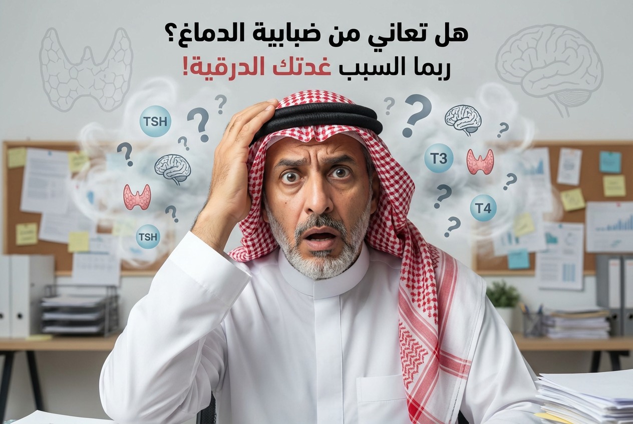 هل تعاني من "ضبابية الدماغ" وكثرة النسيان مؤخراً؟ 🧠
قبل أن تلوم ضغوط الحياة أو التقدم في العمر، ربما عليك الانتباه لـ "الغدة الدرقية"! 🦋
الكثيرون يربطون الغدة الدرقية بالوزن والنشاط البدني فقط، لكن الدراسات الطبية الحديثة تكشف لنا عن رابط عميق ومباشر بين هرمونات الغدة وكفاءة ذاكرتك.
إليك التفسير العلمي المبسط لما يحدث في دماغك: 👇
1️⃣ قصور الغدة الصريح (Overt Hypothyroidism): المُذنب الواضح!
تُجمع الدراسات السريرية على أن الخمول الواضح للغدة الدرقية يرتبط مباشرة بضعف الذاكرة، بطء معالجة المعلومات، وتراجع الوظائف التنفيذية للدماغ.
باختصار: نقص الهرمون يُبطئ سرعة تفكيرك تماماً كما يُبطئ معدل الحرق في جسدك.
2️⃣ أما المفاجأة الطبية: فرط النشاط (Hyperthyroidism) قد يكون أخطر!
بينما الأدلة لا تزال متضاربة حول تأثير الخمول "الخفيف" (Subclinical) على الذاكرة، تؤكد التحليلات التلوية (Meta-analysis) أن فرط نشاط الغدة (الذي يرافقه انخفاض شديد في TSH) يحمل خطراً أوضح وأكبر للإصابة بالخرف والتدهور المعرفي مقارنة بالخمول.
3️⃣ كيف تتحكم الغدة في ذاكرتك؟ (التفسير البيولوجي 🔬)
هرمونات الغدة الدرقية ليست مجرد منظم للأيض، بل هي "مدير تنفيذي" في الدماغ. الأبحاث أثبتت أنها تتحكم بشكل مباشر في منطقة "الحُصين" (Hippocampus) - مركز الذاكرة - وتنظم بناء الخلايا العصبية ونواقل مهمة مثل السيروتونين. أي خلل في هذه الهرمونات يعني تعطيلاً مباشراً لمحركات الذاكرة.
4️⃣ هل يعود الدماغ لبريقه بعد العلاج؟ 💊
هنا يتدخل الطب ليعطي أملاً بواقعية. الدراسات تظهر أن العلاج التعويضي (مثل هرمون الليفوثيروكسين) يُحسّن الوظائف الإدراكية والذاكرة بشكل ملحوظ لدى مرضى الخمول. ومع ذلك، التعافي المعرفي "الكامل" ليس مضموناً 100% في جميع الحالات، مما يجعل التشخيص المبكر أمراً بالغ الأهمية.
🎯 الخلاصة: هرمونات الغدة الدرقية هي "وقود" الخلايا العصبية. الخلل فيها ليس مجرد تعب جسدي، بل هو استنزاف لقدراتك الذهنية.
💡 خطوتك القادمة: إذا كنت أو أحد أحبائك تعانون من تراجع مستمر في الذاكرة مع إرهاق غير مبرر، فلا تتجاهل الأمر.. اطلب من طبيبك فحص هرمونات الغدة الدرقية (TSH, T3, T4).
🔄 أعد نشر هذه التغريدة.. فقد تكون سبباً في إنقاذ ذاكرة وتركيز شخص يعاني بصمت!
