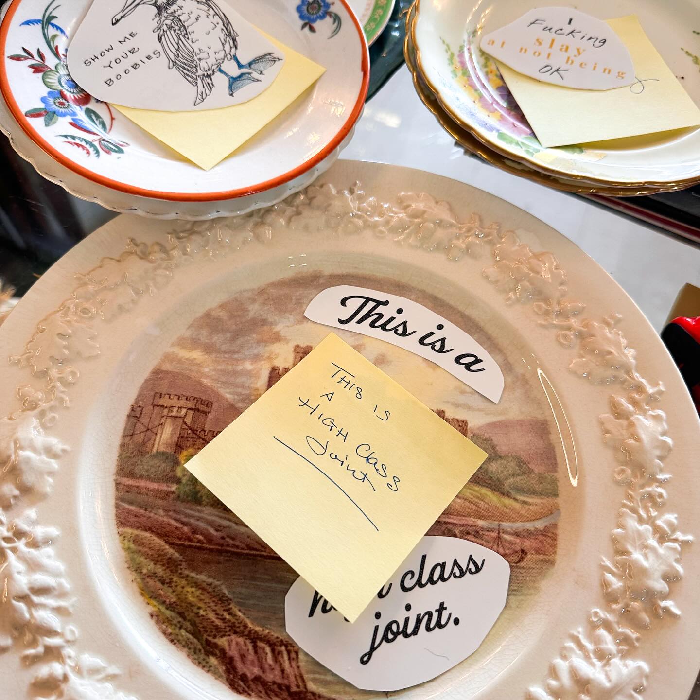 Working on 11 plates.
The easiest part is done.
The designing, the printing, the clear coating, easy. These steps still take a day or two. But…
Now comes the tricky part that I always f^€k up. Transferring the image to the plate.
I have a 60% success rate.
Hopefully 🤞🏼 this will be 100% success.
Whatever makes it through will be available tomorrow!!