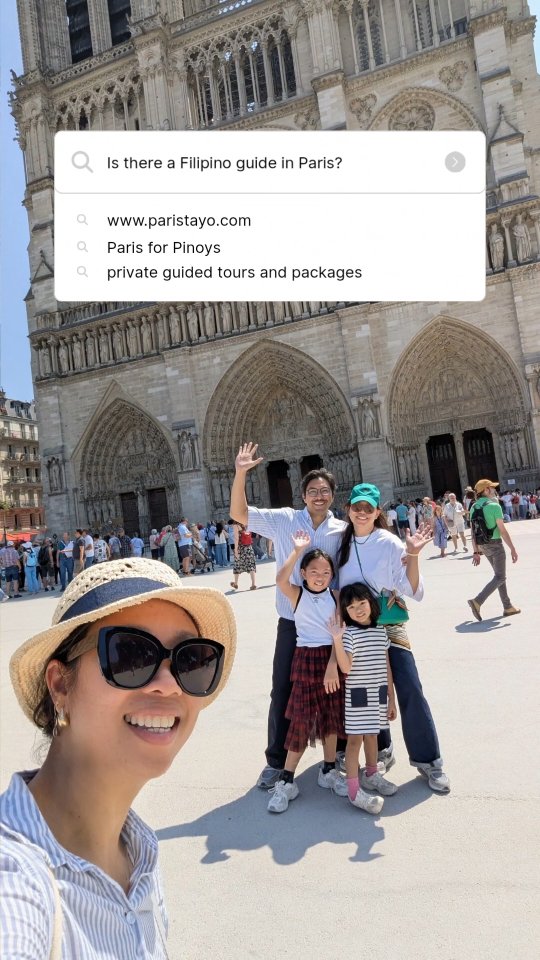 Explore more of Paris. Save time from planning. Huwag ma Lost Valdes! At gets ko ang awrahan niyo!💕
𝗕𝗼𝗼𝗸 𝘆𝗼𝘂𝗿 𝗣𝗶𝗻𝗮𝘆 𝗽𝗿𝗶𝘃𝗮𝘁𝗲 𝘁𝗼𝘂𝗿 𝗴𝘂𝗶𝗱𝗲 𝘀𝗮 𝗣𝗮𝗿𝗶𝘀! DM lang if you can't find your specific date.
www.paristayo.com
#paristayotours #pinayguideparis #parisforpinoys #globalpinoys #pinoyprivatetourparis