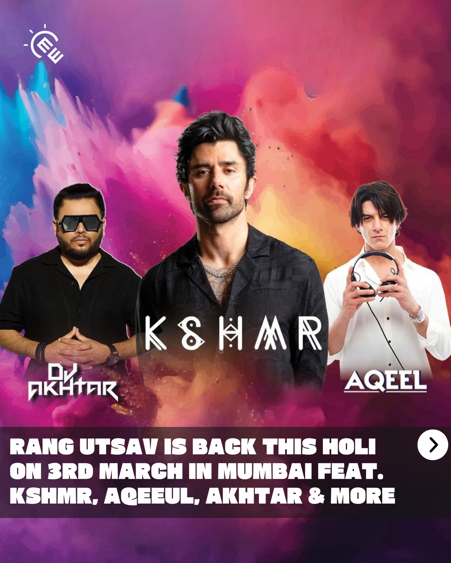 Rang Utsav (@rang.utsaav) x Sunburn Festival (@sunburnfestival) announce a massive Holi gig in Mumbai featuring Kshmr (@kshmr), DJ Aqeel (@djaqeelforever), DJ Akhtar (@djakhtar), Ana Lilia (@analilia.dj) & many more.
📍 3rd March - The Lalit, Mumbai
@vare.entertainment Rang Utsav (@rang.utsaav) x Sunburn Festival (@sunburnfestival) announce a massive Holi gig in Mumbai featuring Kshmr (@kshmr), DJ Aqeel (@djaqeelforever), DJ Akhtar (@djakhtar), Ana Lilia (@analilia.dj) & many more.
📍 3rd March - The Lalit, Mumbai
@vare.entertainment