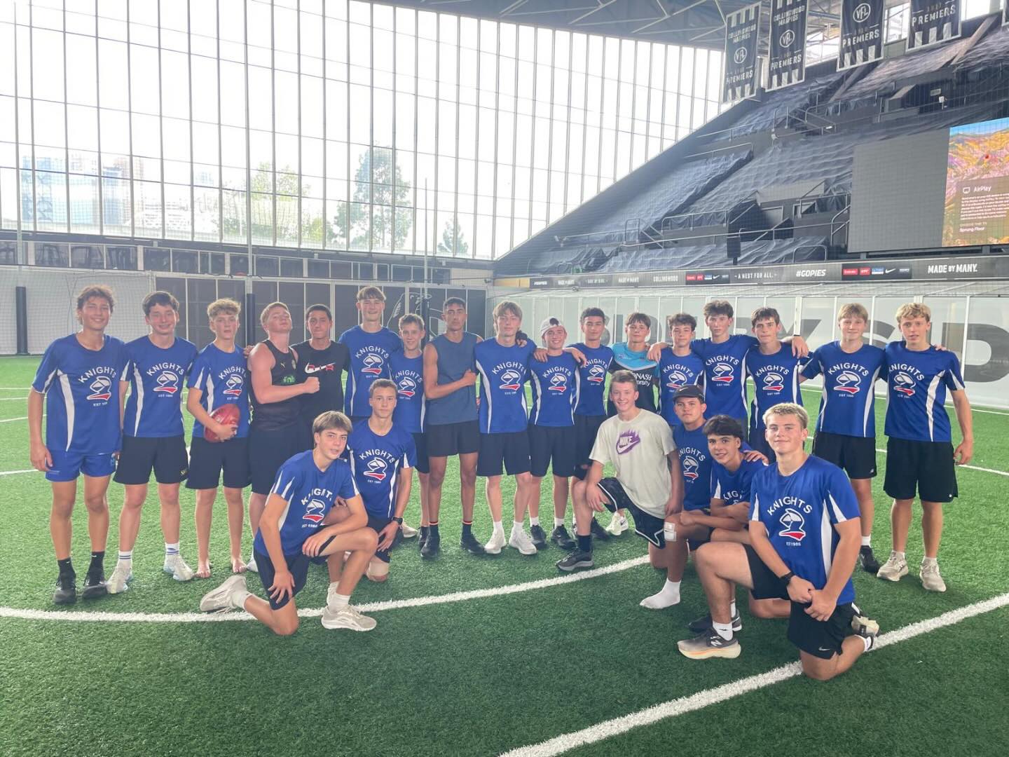 Pre-season training looked a little different for our U15 boys this morning with a trip to @collingwood_fc AIA Centre
#eastmalvernknights #goknights #onceaknightalwaysaknight