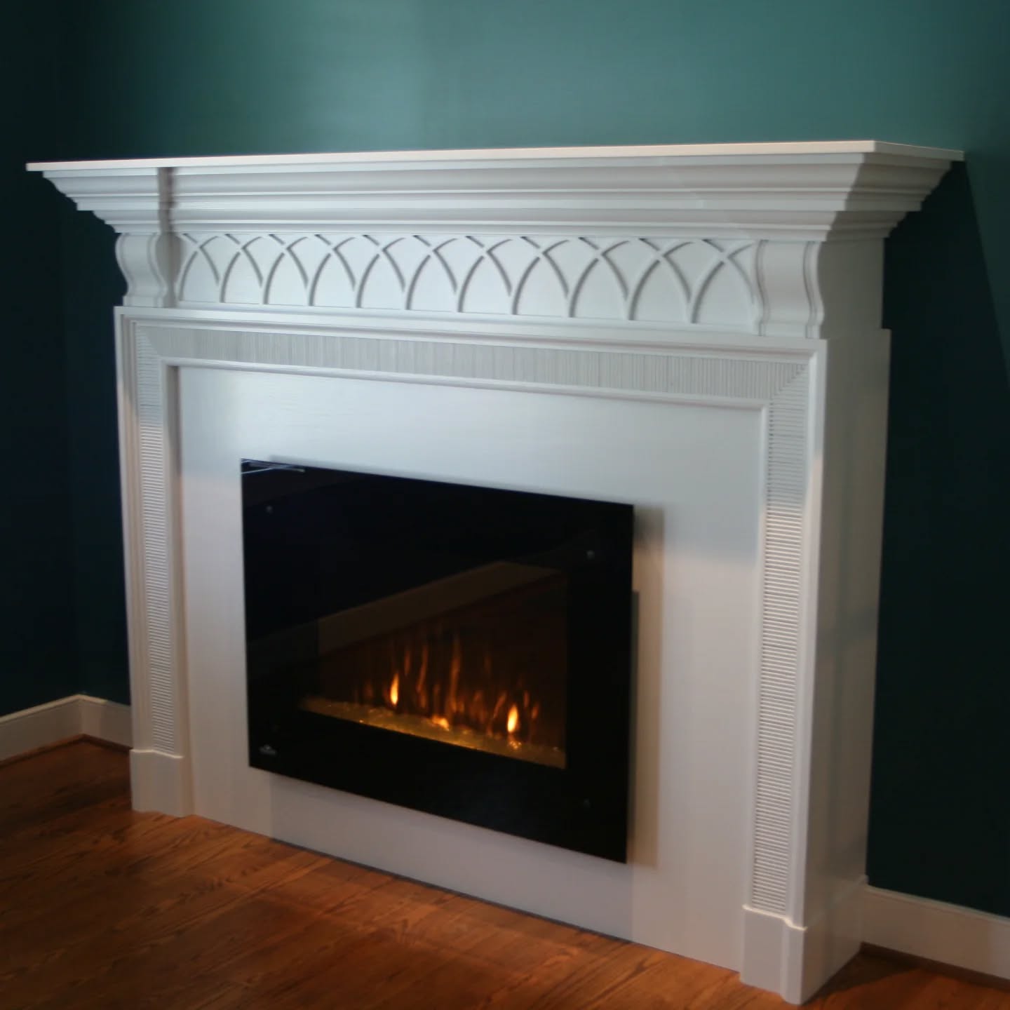 Free standing fireplace