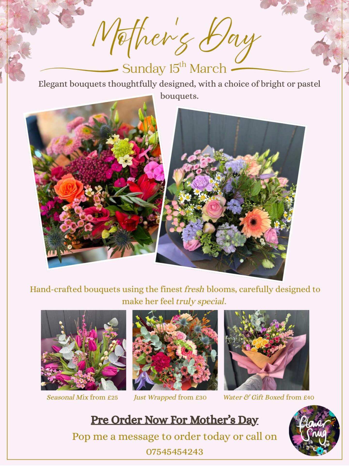 Two weeks to go until Mother’s Day 💐
🌸Pre -Orders open