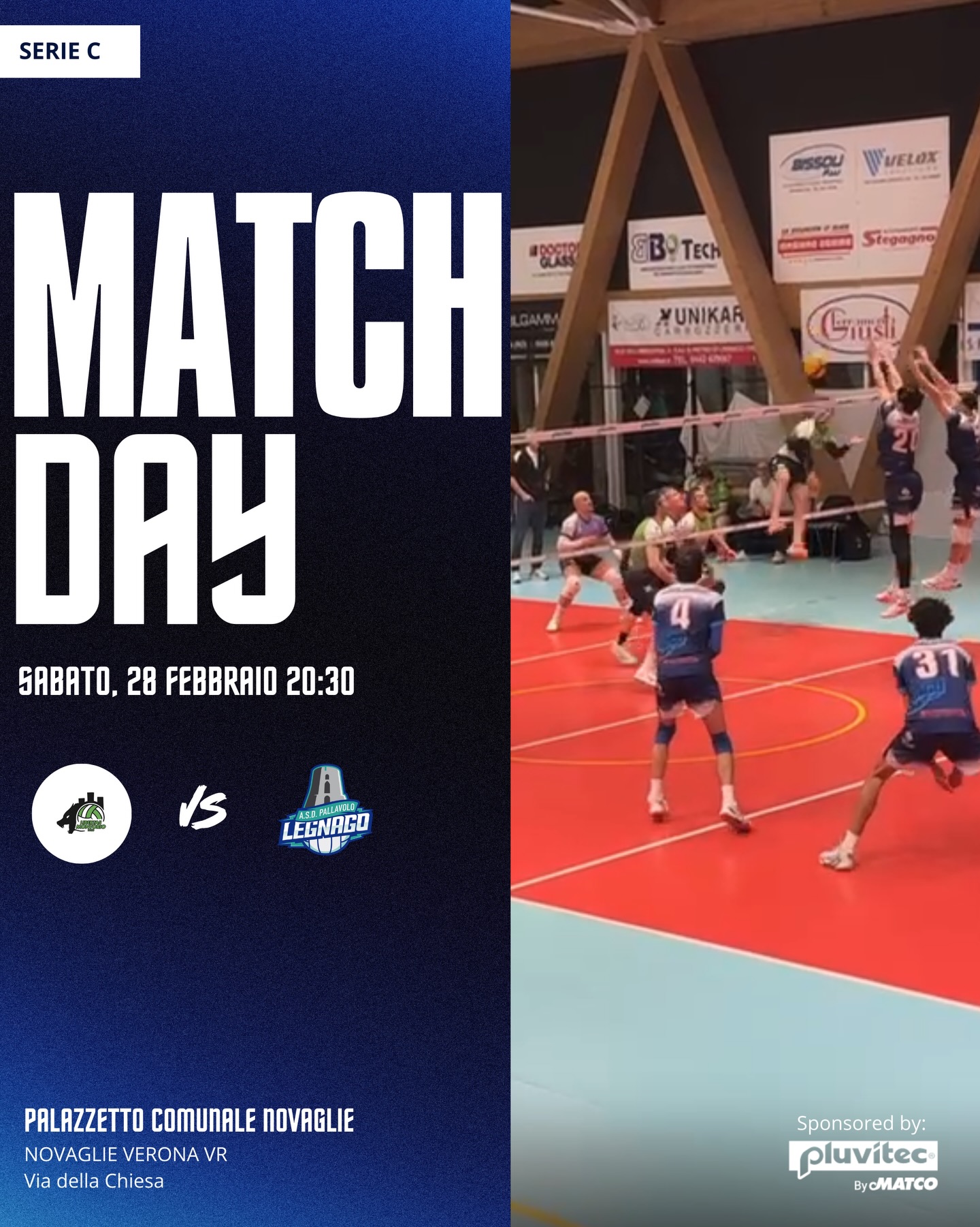 Serie C – 15ª giornata di campionato
Questa sera sfida impegnativa per i nostri ragazzi che scendono in campo contro Libertas Montorio per la 15ª giornata di campionato.
📍 Novaglie – Verona (VR)
🆚 Libertas Montorio
🕣 Ore 20:30
Una gara importante su un campo difficile: serviranno concentrazione e determinazione dal primo all’ultimo punto.
Forza ragazzi 💪
#asdpallavololegnago