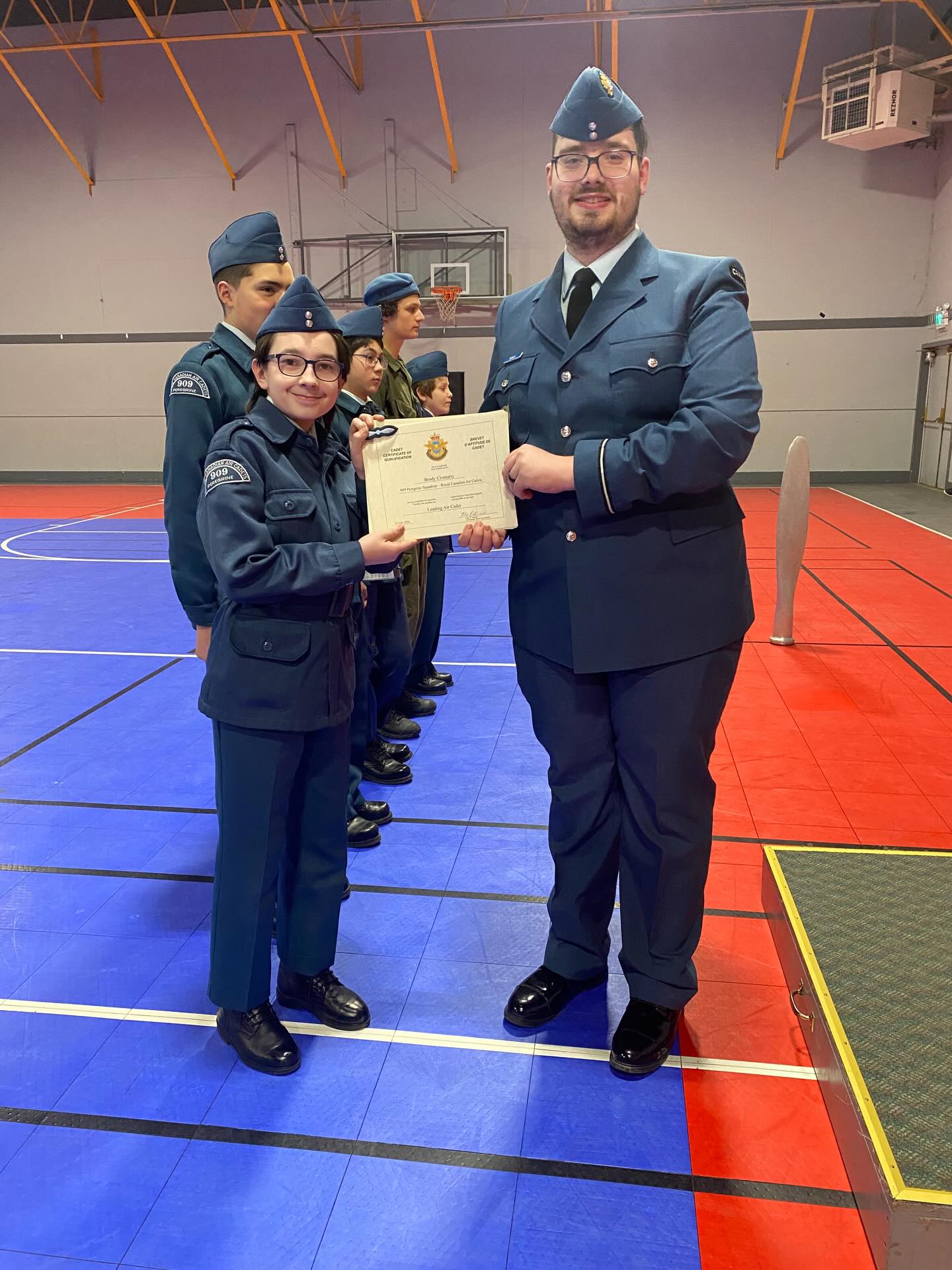 February CO’s parade
Congratulations to all who received a promotion or an award this evening.