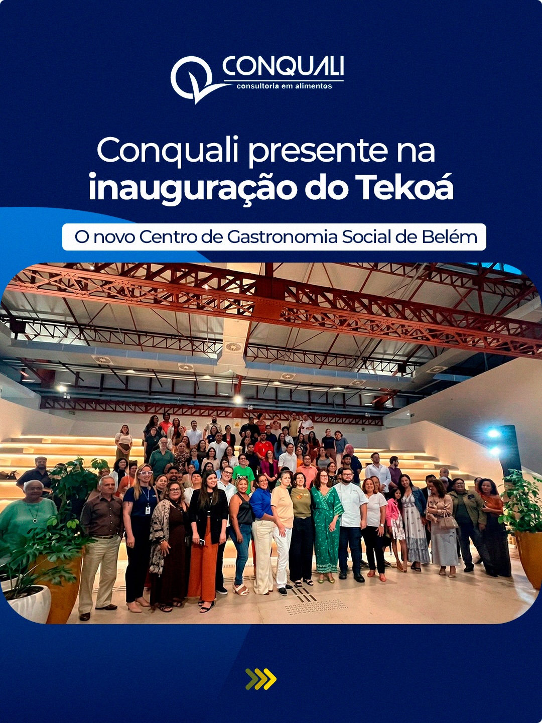 A Conquali esteve presente em um momento importante para o futuro da gastronomia no Pará.
Participamos da inauguração do Tekoá | Centro de Gastronomia Social, um espaço criado para fortalecer a formação profissional, incentivar a inovação e valorizar a riqueza da gastronomia amazônica.
Mais do que um novo centro, o Tekoá representa um passo relevante para o desenvolvimento da cadeia alimentar regional. Iniciativas como essa aproximam profissionais, produtores e comunidades, promovendo qualificação, sustentabilidade e boas práticas no setor de alimentos.
Para a Conquali, estar presente nesse cenário reforça o nosso compromisso com a segurança alimentar, a profissionalização do setor e o crescimento responsável da gastronomia na nossa região.
Seguimos acompanhando e incentivando projetos que impulsionam o desenvolvimento do setor de alimentos no Pará.
#Conquali #SegurançaAlimentar #GastronomiaParaense #GastronomiaDaAmazônia #BoasPráticas ConsultoriaEmAlimentos Tekoá Belém SetorDeAlimentos