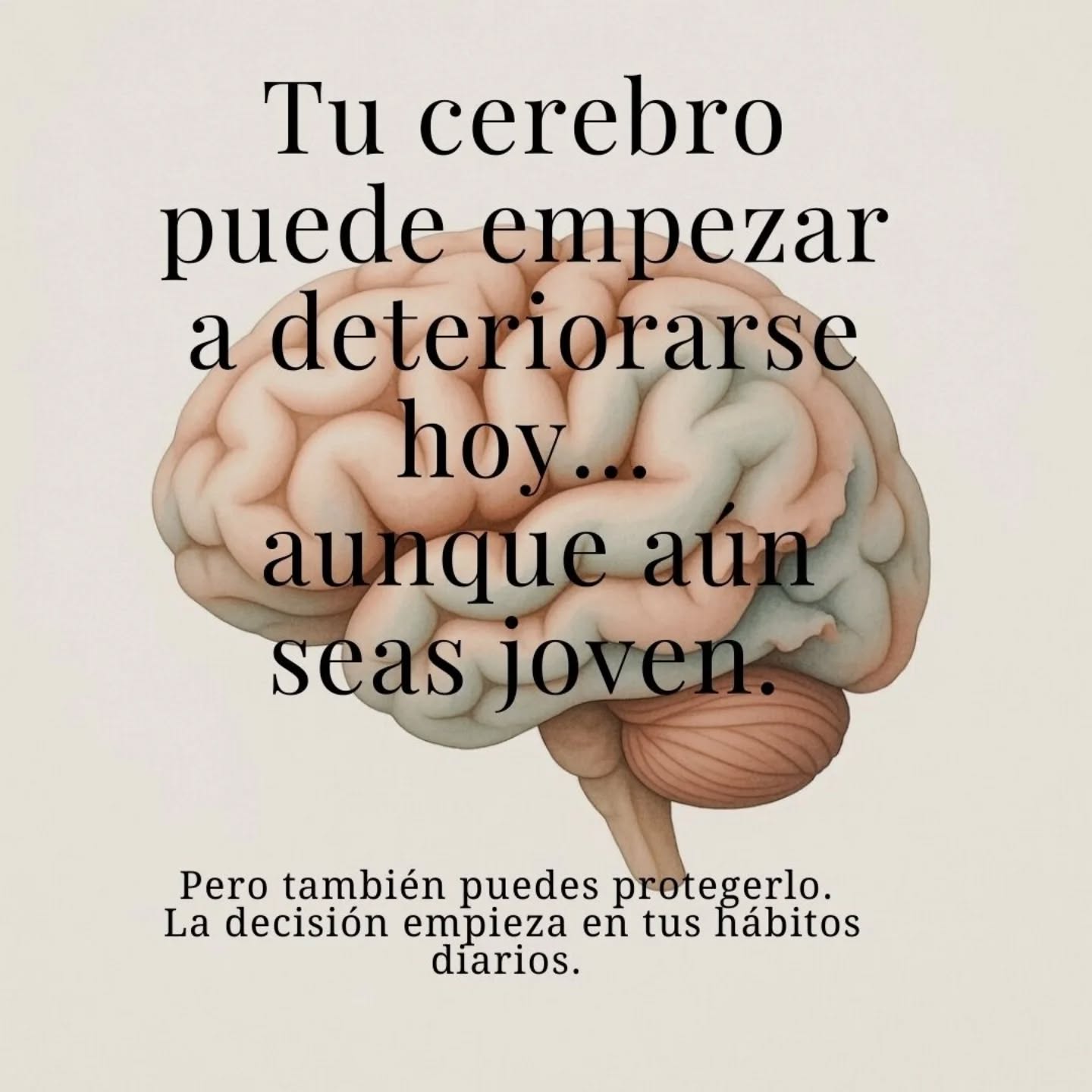Tu cerebro no envejece de un día para otro.
Se deteriora lentamente cuando normalizamos el estrés, la falta de sueño y la inflamación silenciosa.
La buena noticia es que no todo depende de la genética.
Depende de cómo influyen tus hábitos en tu expresión genética.
Dormir bien, regular el estrés, nutrirte con grasas de calidad, moverte y desafiar tu mente no son consejos básicos.
Son estrategias de longevidad cerebral.
Desde la Epigenética aplicada y la Psiconeuroinmunología (PNI) trabajamos para identificar qué está afectando tu equilibrio interno:
estrés oxidativo, inflamación, desregulación metabólica…
Porque prevenir el deterioro cognitivo empieza mucho antes de que aparezcan los síntomas.
La longevidad no es vivir más años.
Es mantener claridad mental, energía y autonomía.
💬 Cuéntame: ¿qué hábito necesitas reforzar más ahora mismo?
🧬 Si quieres una valoración personalizada de tu salud celular y cerebral, escríbeme “CEREBRO” por mensaje privado y te explico cómo trabajamos en consulta.
#SaludCerebral
#EpigenéticaAplicada
#Neuroplasticidad
#InflamaciónCrónica
#BienestarConsciente