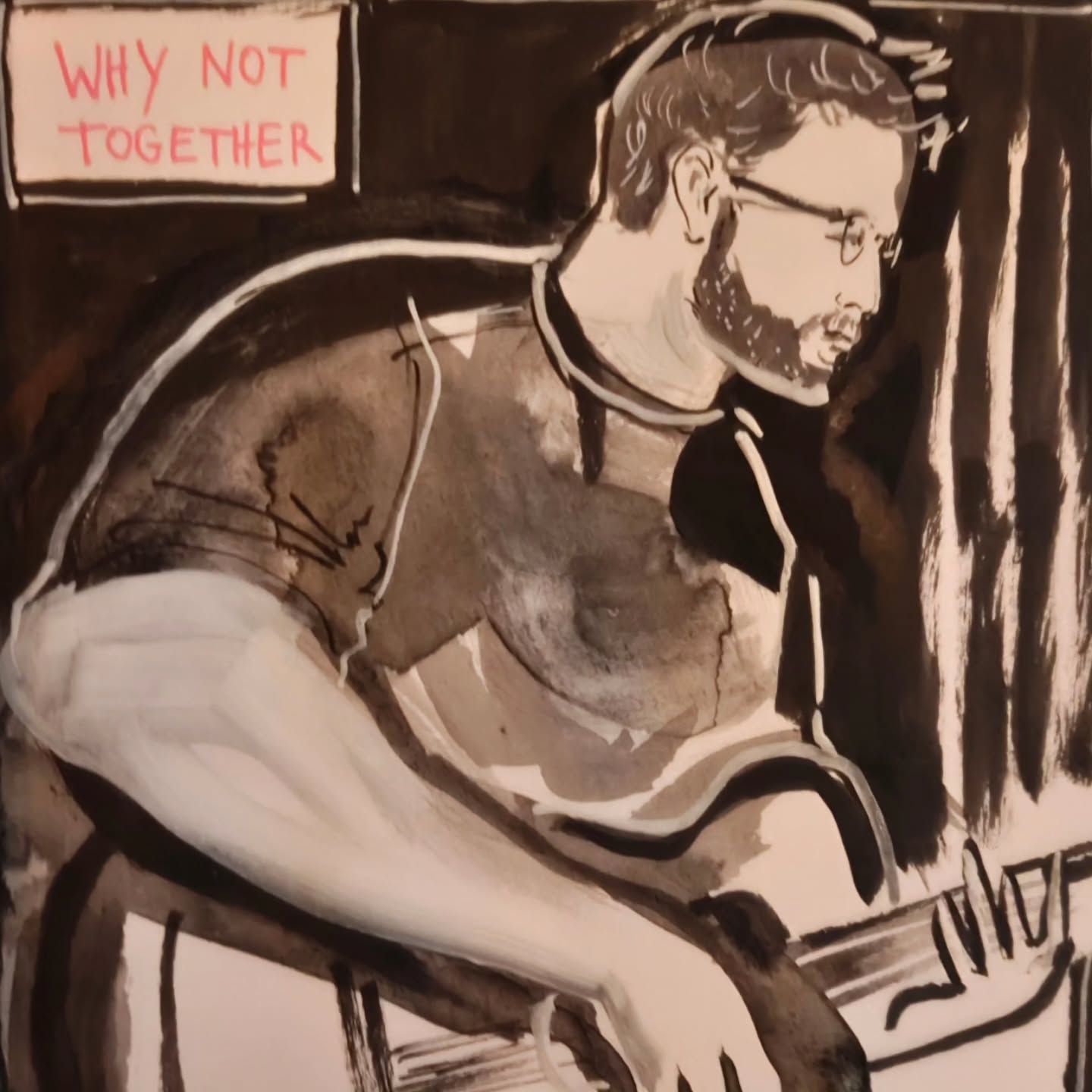 No footage of my live set @de_sprekende_ezels. But an amazing live illustration by @kat_bove !
#indiefolk #singersongwriter #illustration