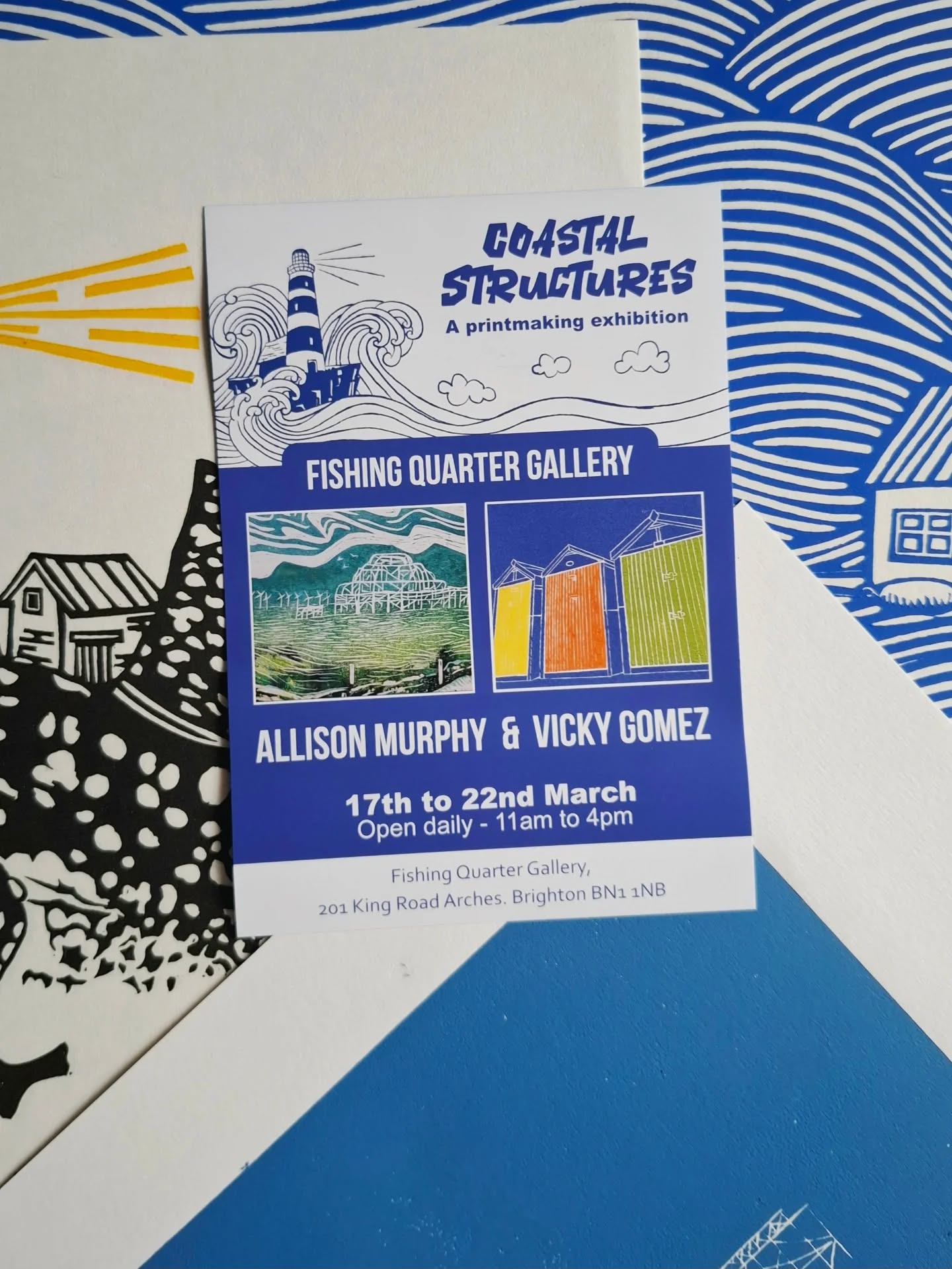 February is almost gone, so it’s time to get serious and start working on this 😊
For one week in March, @all.is.on.art and I will be at @fishingquartergallery, showing pieces of our work inspired by the Coastal Structures.
Come visit us, ask about our creative process, and enjoy the view.
March 17th to 22nd, from 11am to 4pm.
We can’t wait to welcome you.
.
.
.
#printmakingexhibition #printmakers #printsfrosale #brightonexhibition #brightonartists
