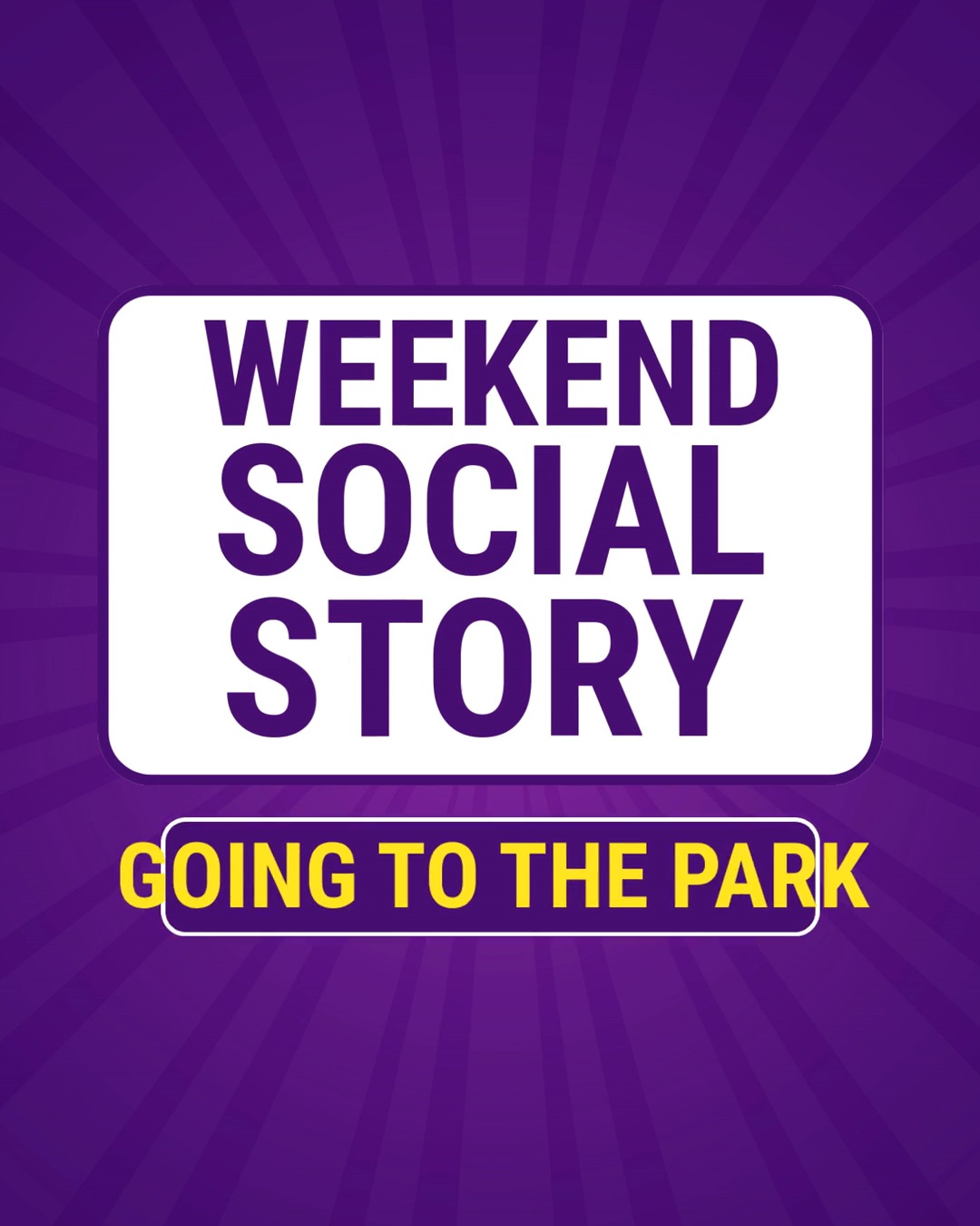 Weekend Social Story, Going to the park! 🌳 Practicing social stories in the sunshine today. Helping our learners navigate the world, one swing at a time. #SocialSkills #ABA #SaturdayVibes