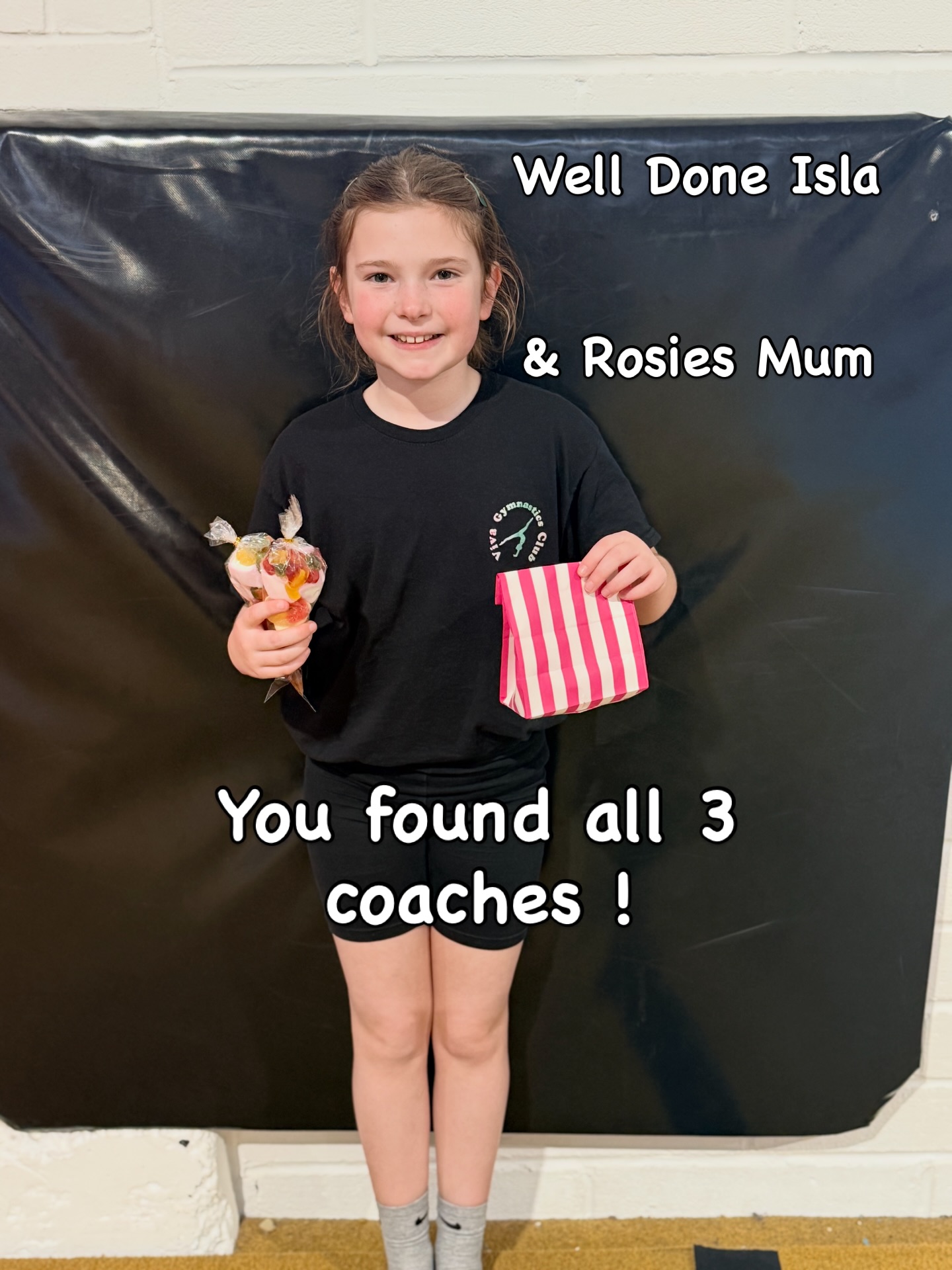 Well done Isla who found Henry , Rora & Eva. And well done Rosie's mum for sheer determination and never giving up!!! They have collected their prizes and they were well earned.