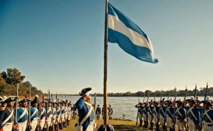 Si quisiéramos recrear el día que Manuel Belgrano izó la Bandera a orillas del río Paraná, más o menos se vería así.
Algunas curiosidades de ese momento:
🇦🇷 La izó por primera vez en Rosario un 27 de febrero.
🇦🇷 La bandera que enarboló no era exactamente como la conocemos hoy.
🇦🇷 Fue en 1812, aún no habíamos declarado nuestra independencia.
🇦🇷 Catalina Echevarría fue la primera “costurera de la patria” y fueron mujeres anónimas las que con ella bordaron, cosieron y adaptaron telas disponibles. Fueron las mujeres las que le dieron forma y le permitieron flamear.
🇦🇷 Manuel Belgrano le juró lealtad como millones de niños lo hacen todos los años en el Monumento Nacional a la Bandera.
🇦🇷 Rosario no era como la conocemos hoy, pero todos ya sabían que sería hermosa y pujante.
🇦🇷 Belgrano uso estas palabras:
“Soldados de la Patria:
En este punto hemos tenido la gloria de vestir la escarapela nacional que ha designado nuestro Excelentísimo Gobierno;
en aquel, la batería de la Independencia;
nuestras armas aumentarán las suyas;
juremos vencer a nuestros enemigos interiores y exteriores,
y la América del Sud será el templo de la Independencia y de la Libertad.”
