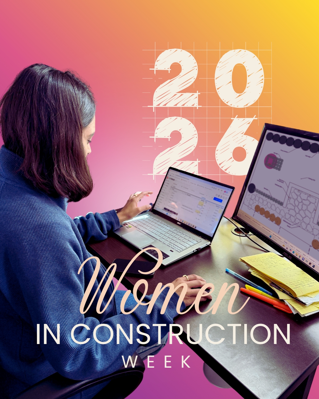 To level up and build strong, you need someone who can see the vision before the first shovel hits the ground. Our Design team is just that. Reese & Priya turn ideas into spaces that make people stop and say "wow." Women in Construction Week, this one's for them.