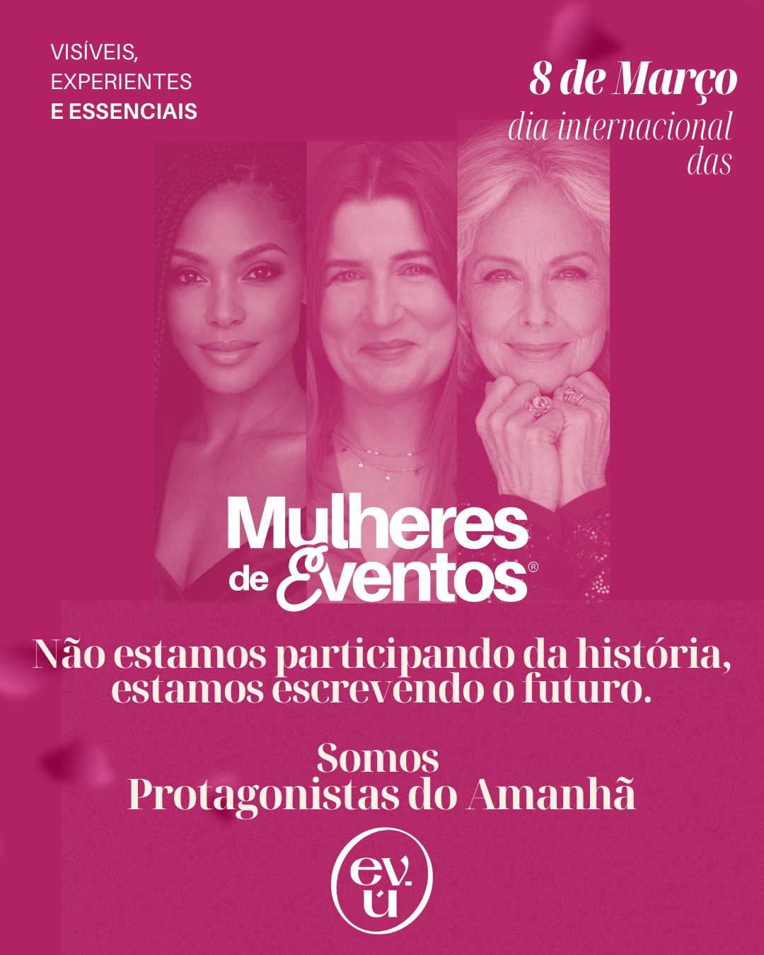 Hoje celebramos o Dia Internacional da Mulher reconhecendo cada trajetória, cada conquista e cada passo dado por mulheres que decidiram ocupar o seu lugar no mundo.
No mercado de eventos e em tantos outros, sabemos que os avanços foram muitos, mas também sabemos que nenhuma conquista é definitiva se não permanecermos vigilantes, unidas e conscientes do nosso valor.
O Mulheres de Eventos nasce exatamente desse propósito:
um espaço de escuta, troca e fortalecimento para mulheres que constroem, lideram e transformam o nosso mercado todos os dias.
Que sigamos visíveis, experientes e essenciais, abrindo caminhos para quem vem depois de nós.
Feliz Dia Internacional da Mulher.
Por todas que vieram antes, por nós e pelas que ainda virão.
#MulheresDeEventos #DiaInternacionalDaMulher #EmpoderamentoFeminino #Sororidade #ProtagonismoFeminino #BenchMICE